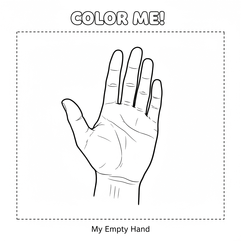 Zeichne mir ein leeres hand