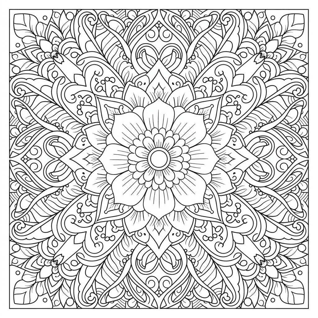 Simple henna design