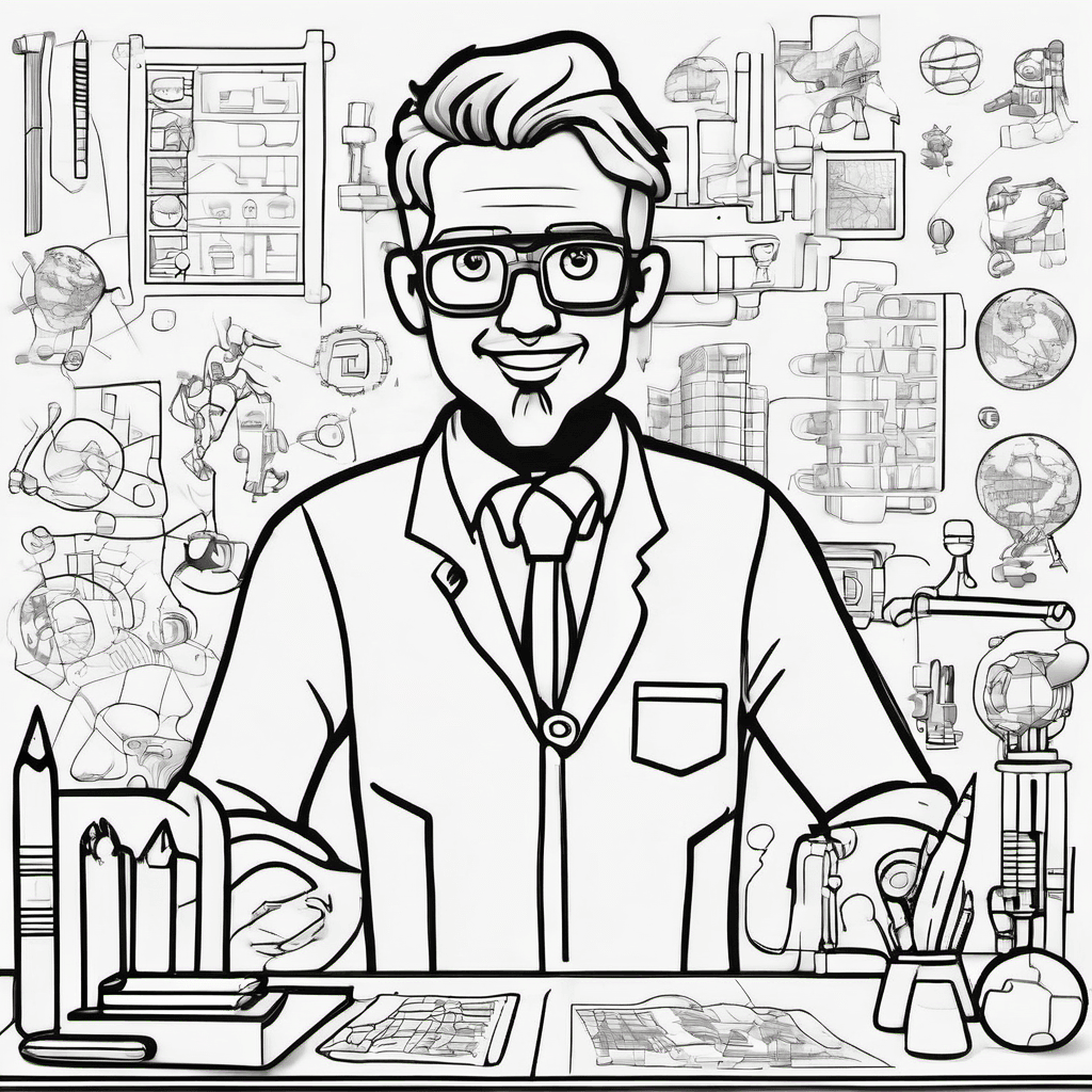 An architect accompanied by STEM (Science, Technology, Engineering, and Mathemat