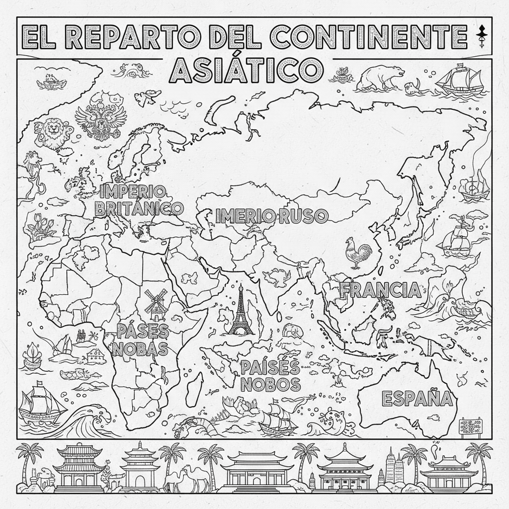 EL REPARTO DEL CONTINENTE ASIATICO