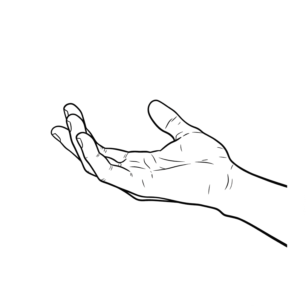 Leeres hand