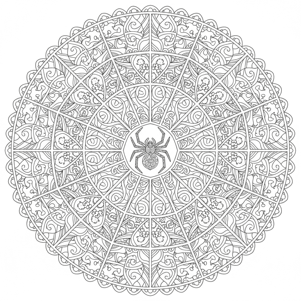 Spiderweb mandala