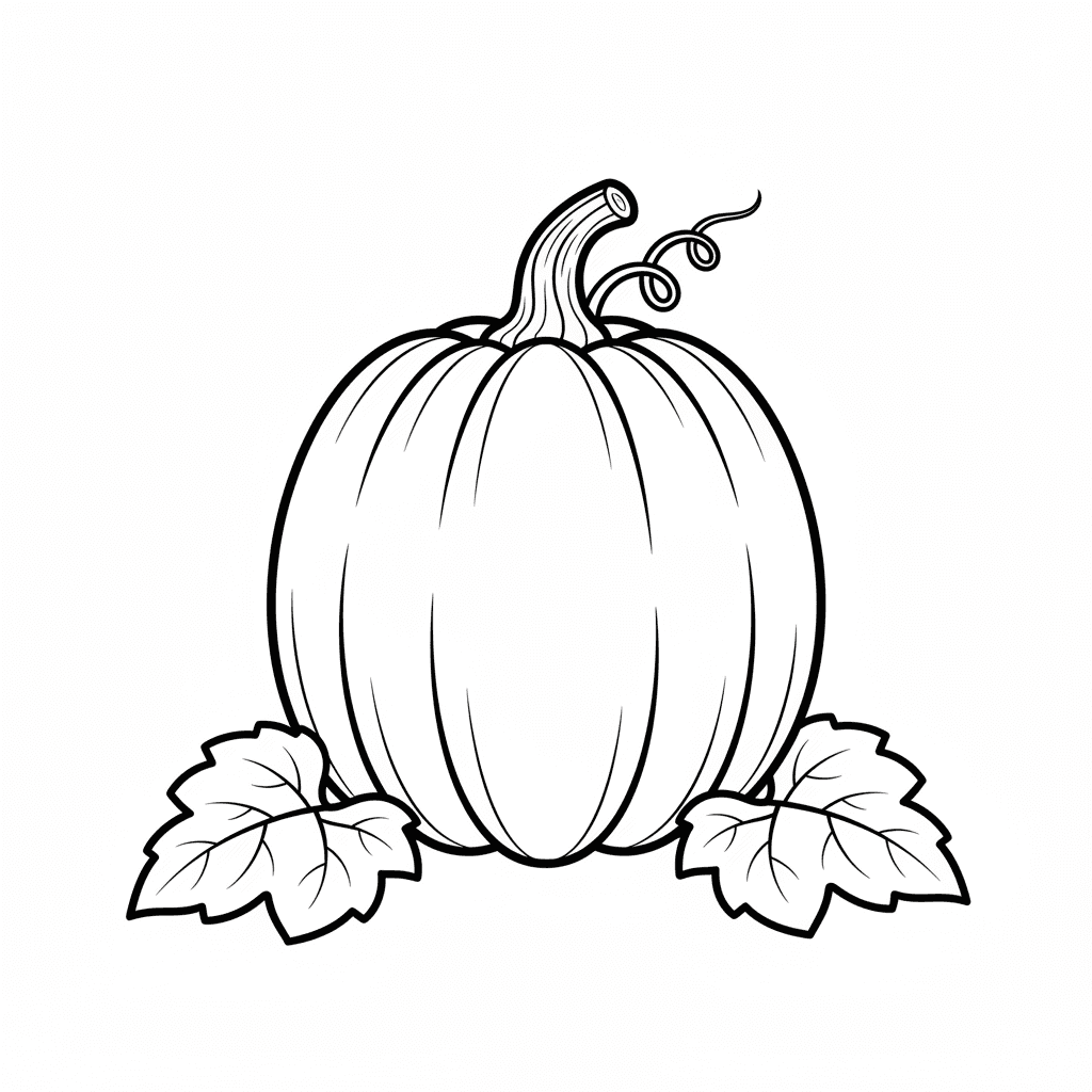 Blank pumpkin outline