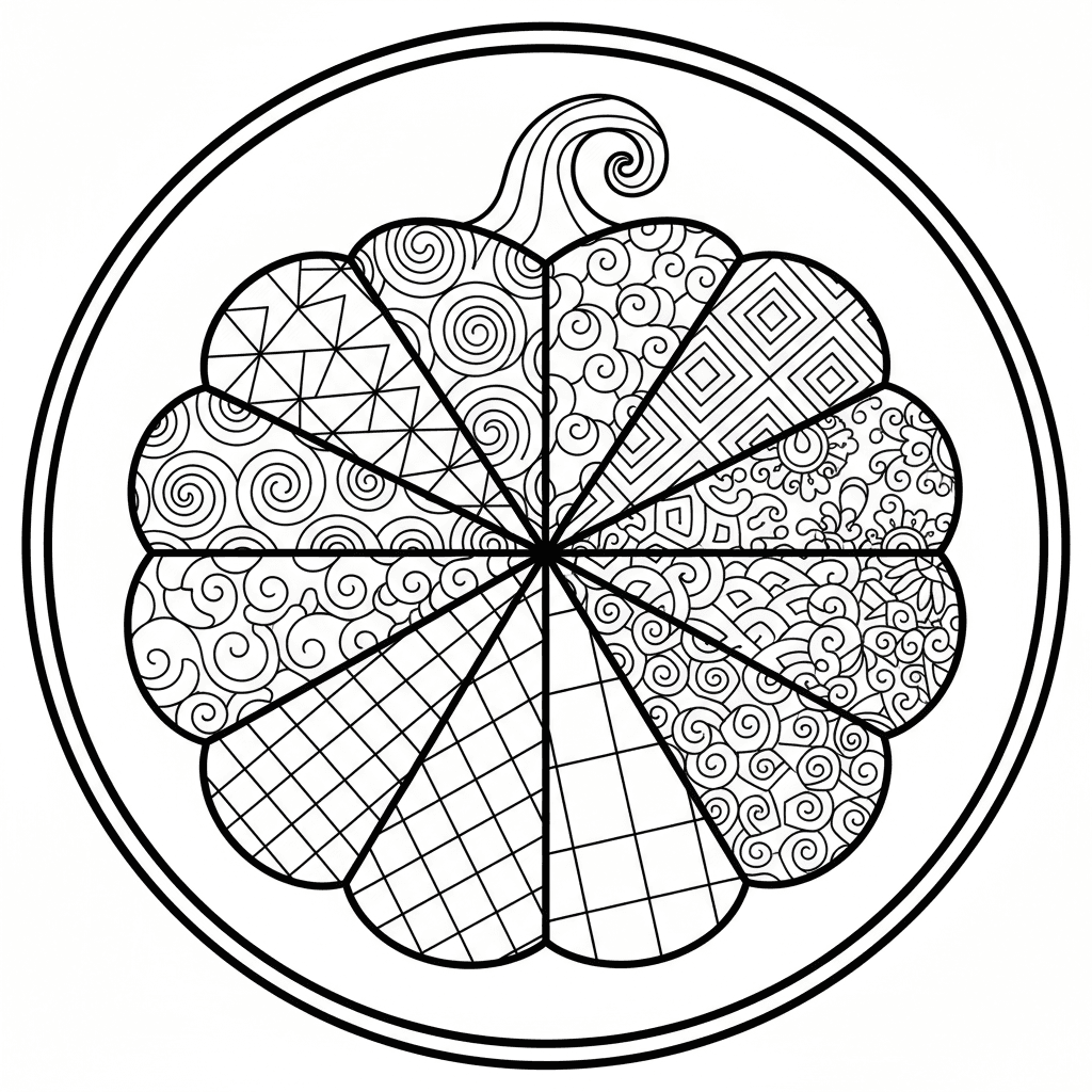 Pumpkin mandala