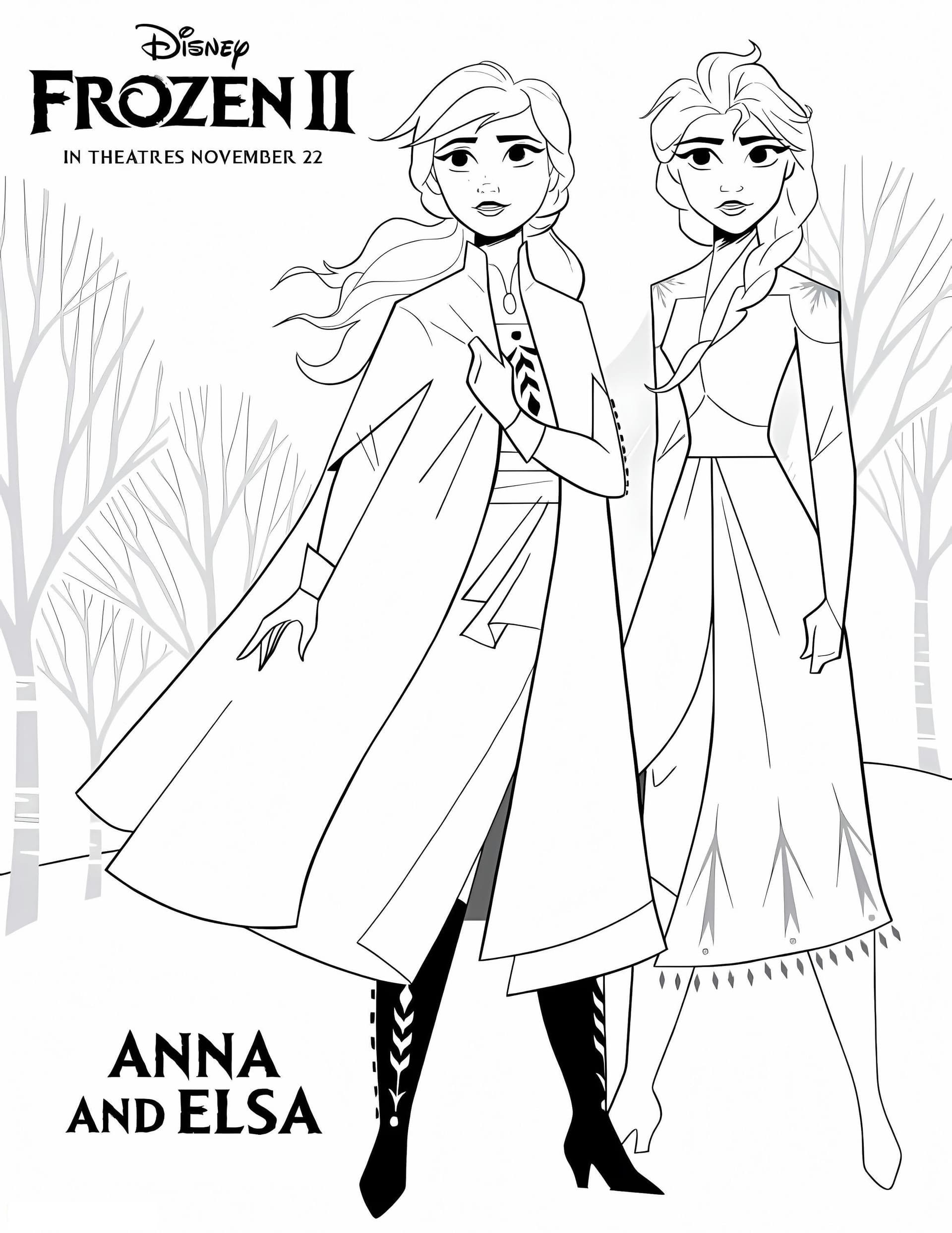 Anna And Elsa From Frozen 2