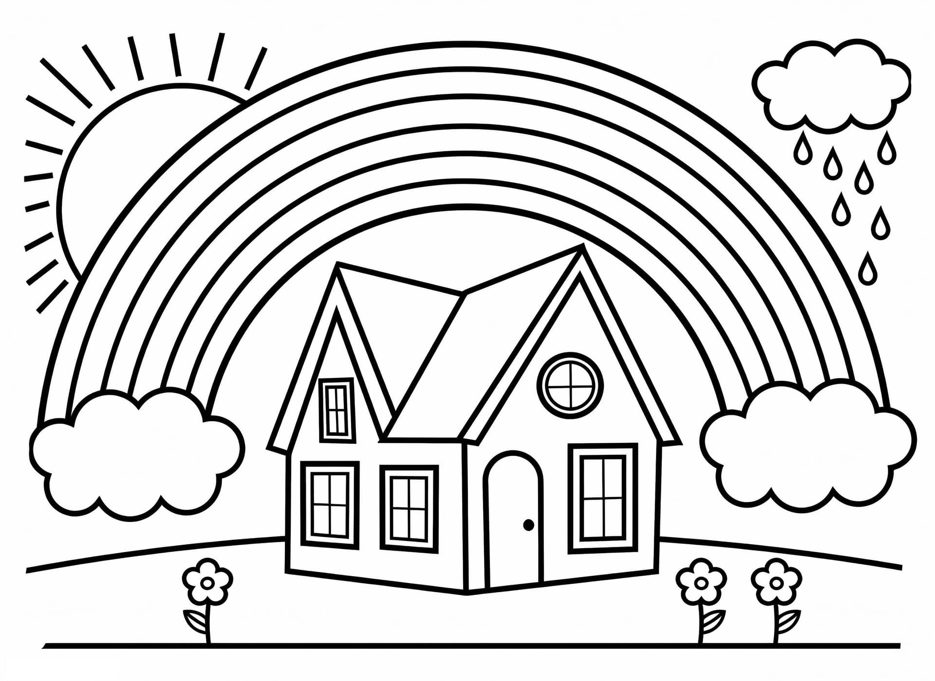 Rainbow And House 1024X747