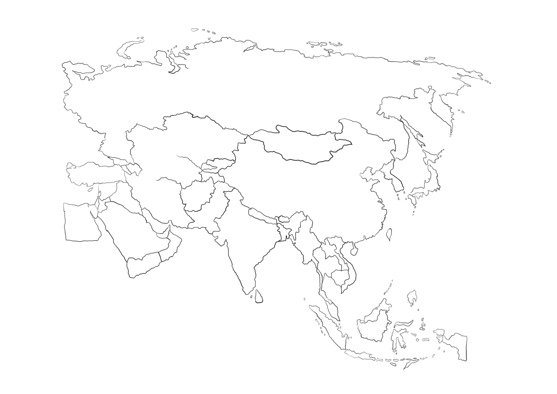 Asia map