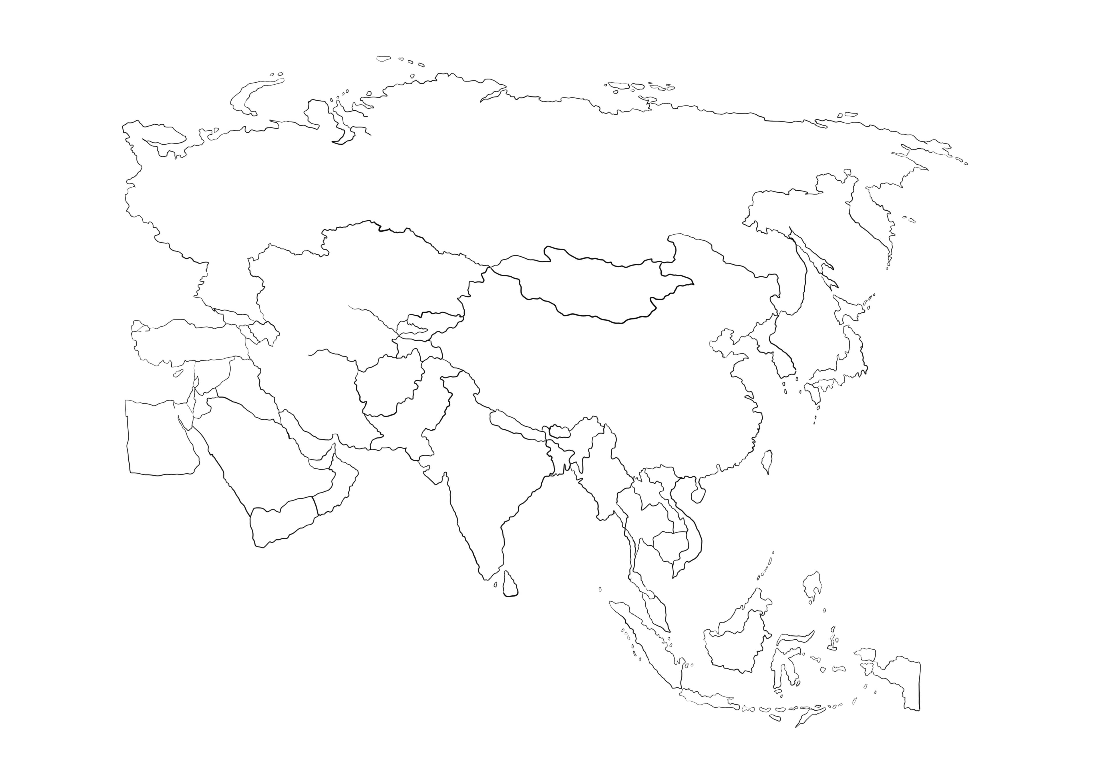 Mapa de Asia