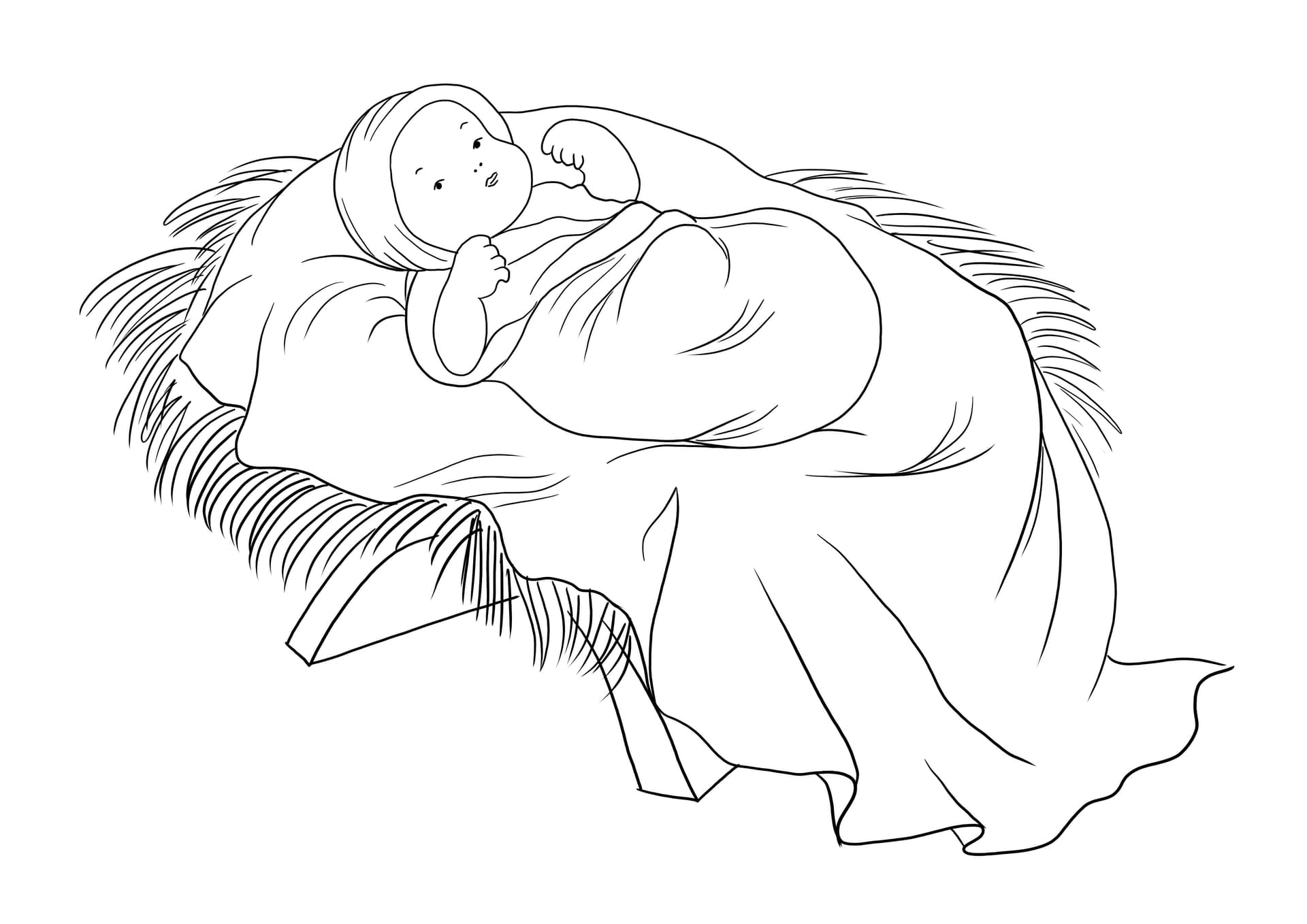 Baby Jesus in a Manger