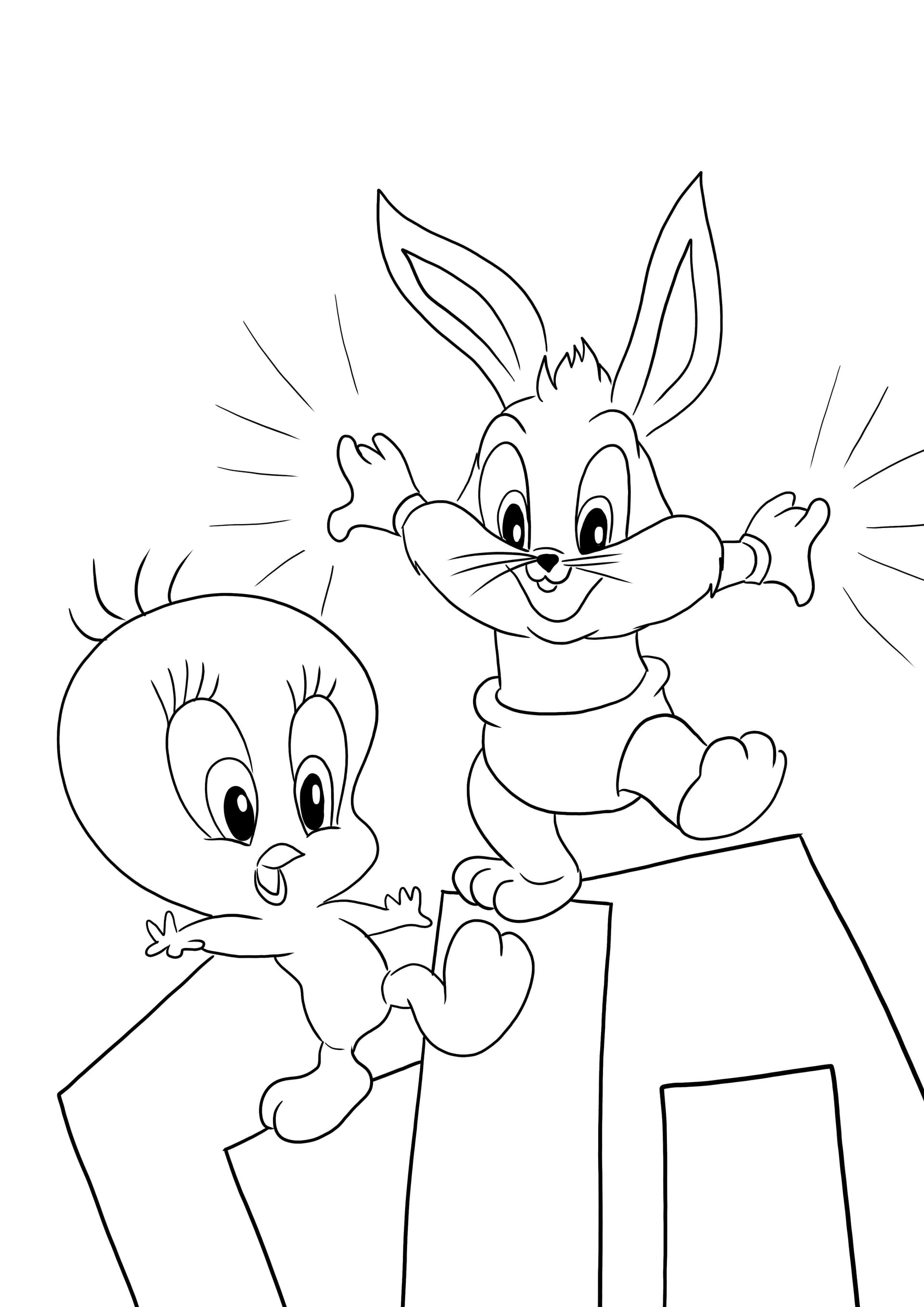 Tweety and Bugs Bunny