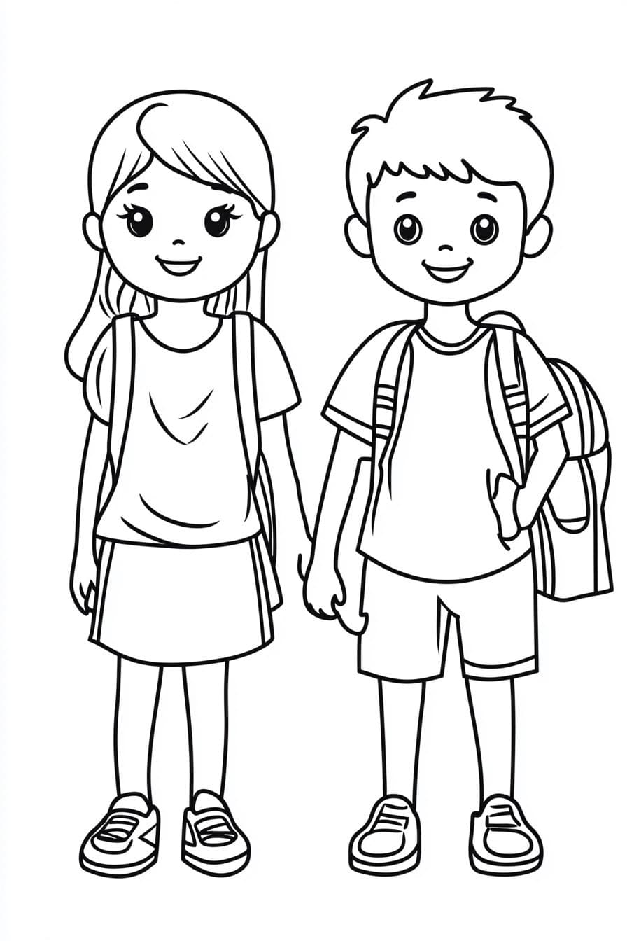 Back coloring page