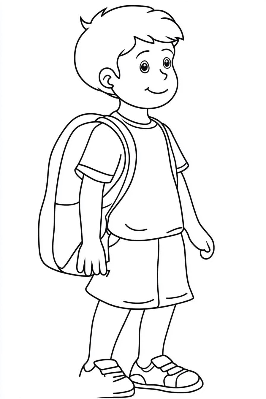 Back coloring sheet