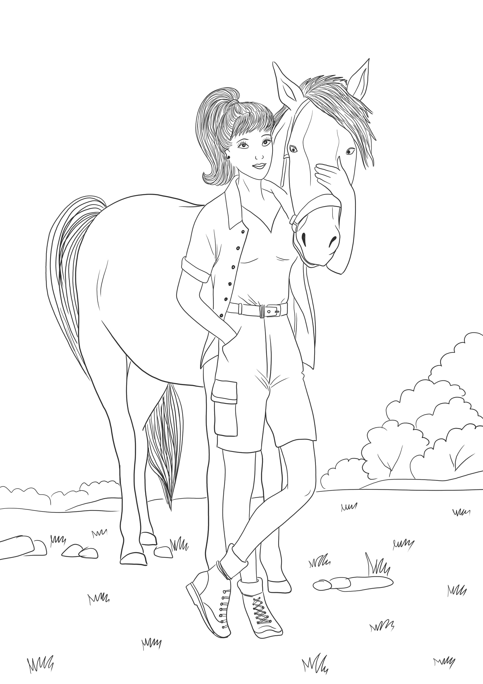 Barbie with a horse