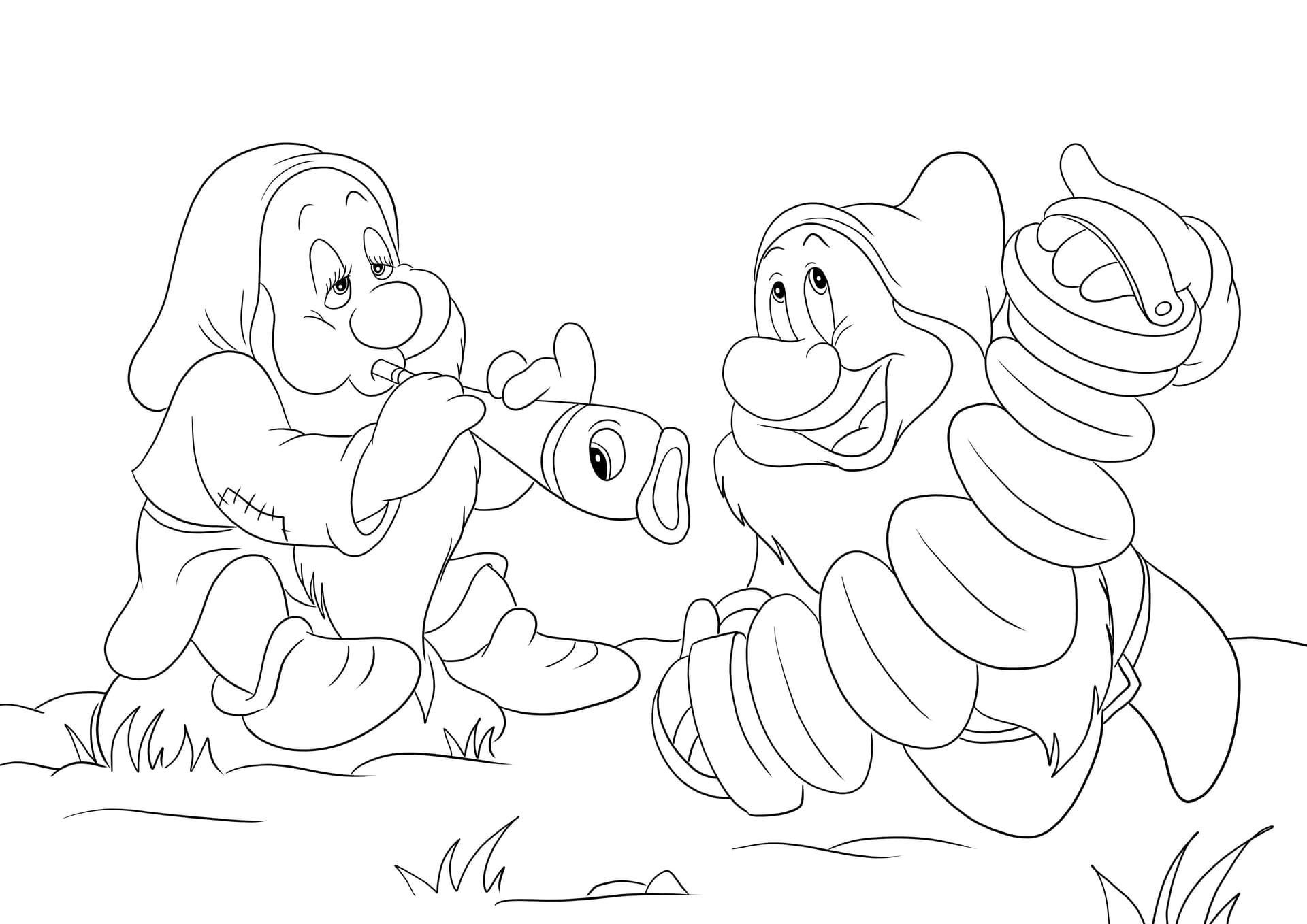 Bashful and Sleepy