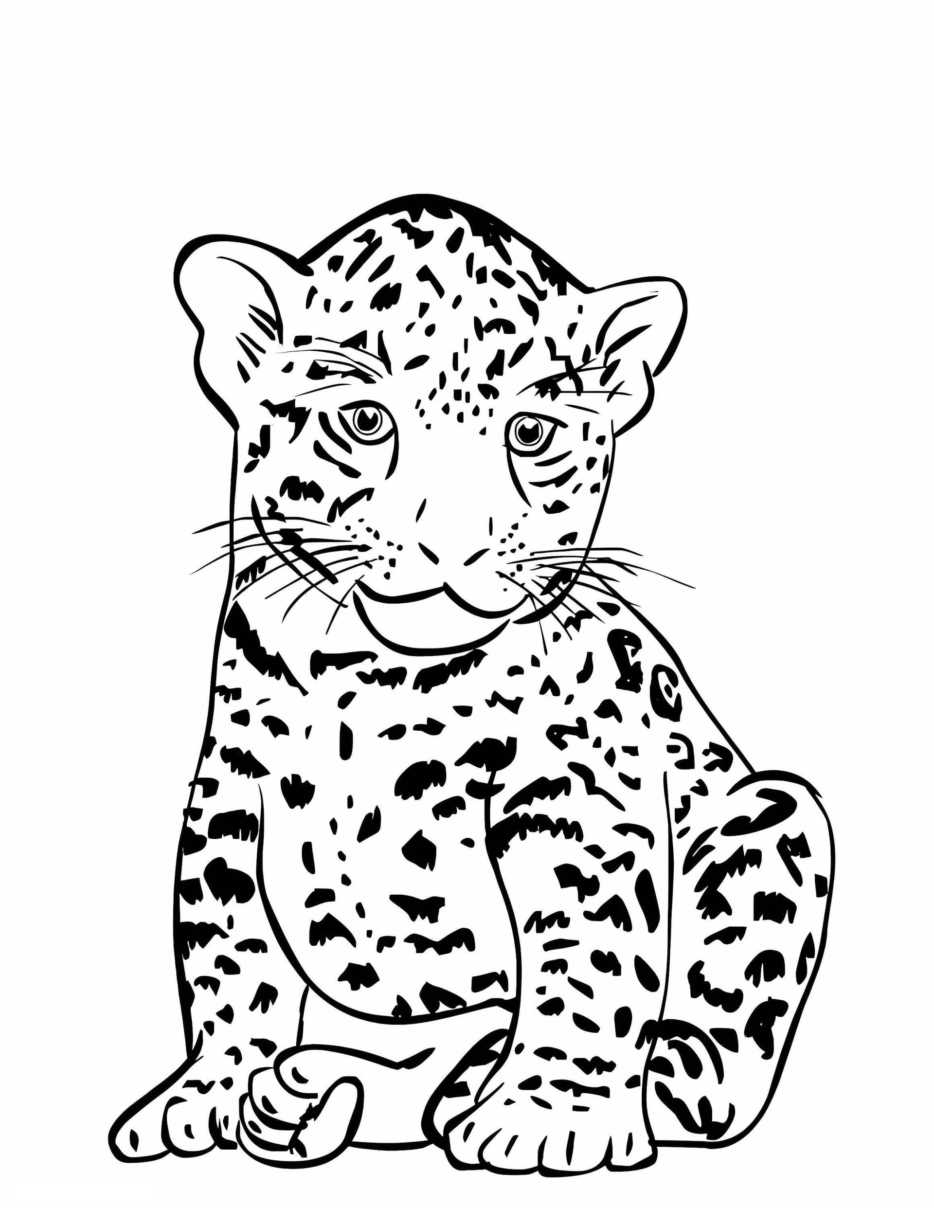 Baby Jaguar Sitting