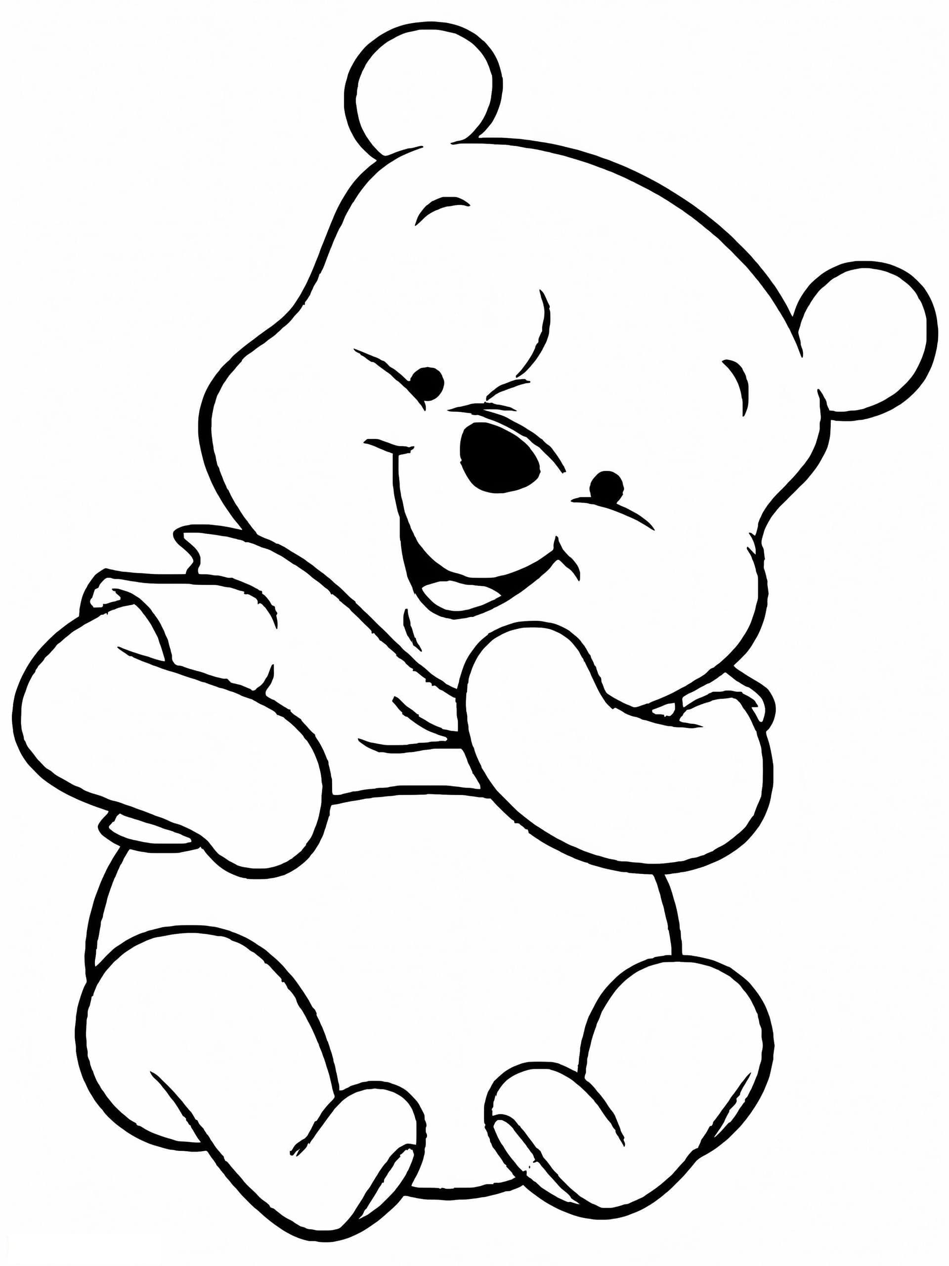 Baby Winnie The Pooh Sitting