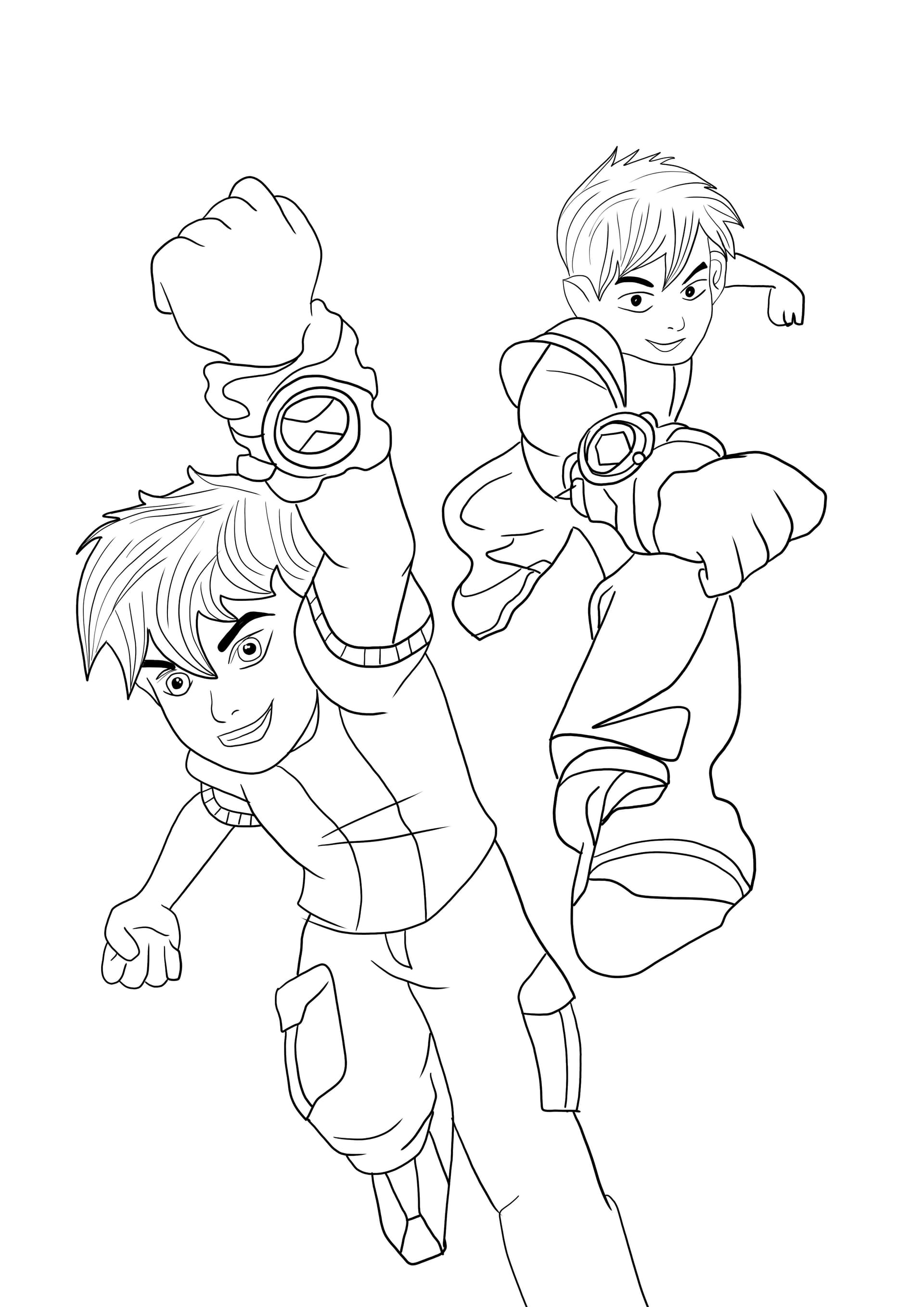 Ben Ten and his omnitrix