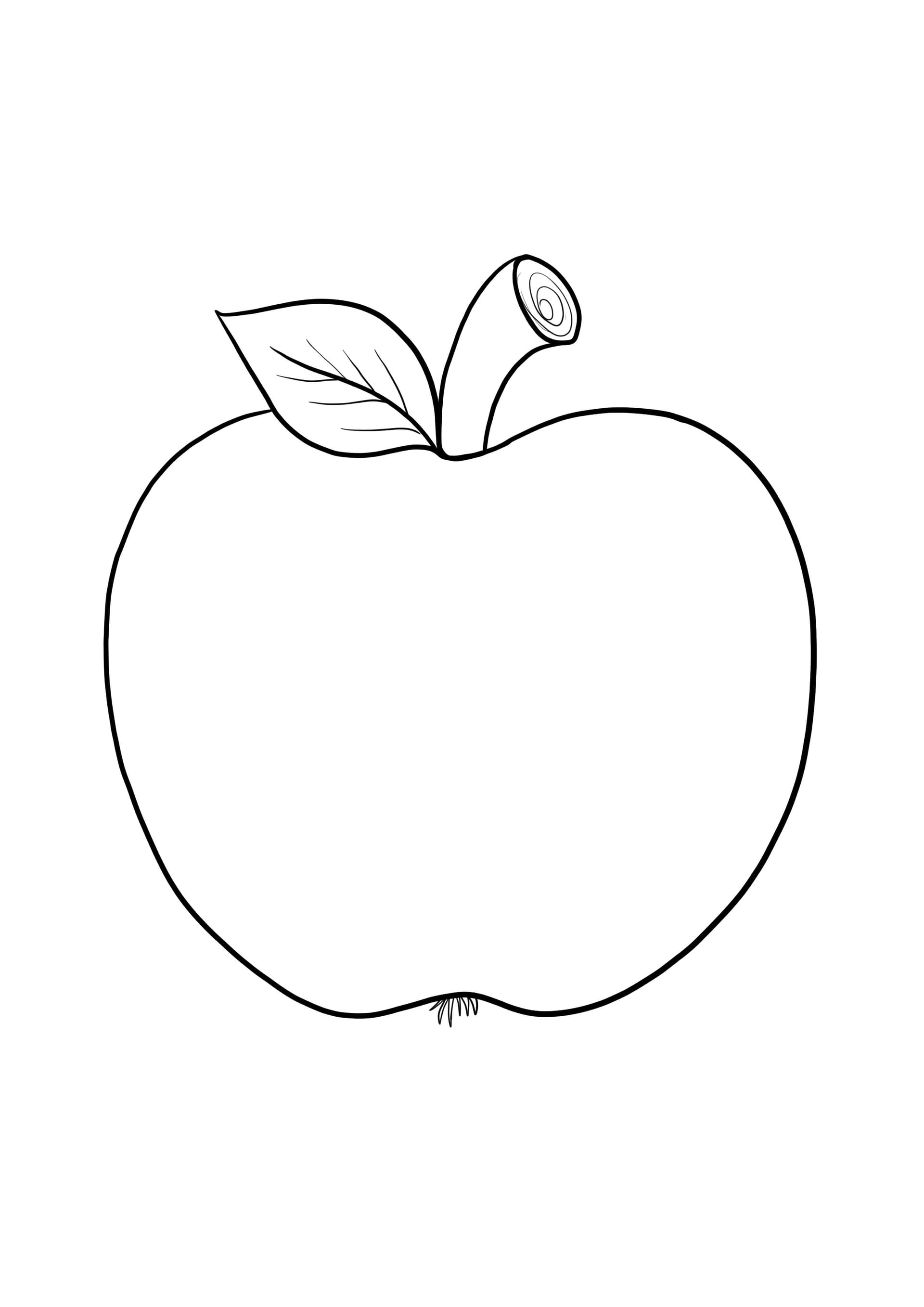 Simple blank apple