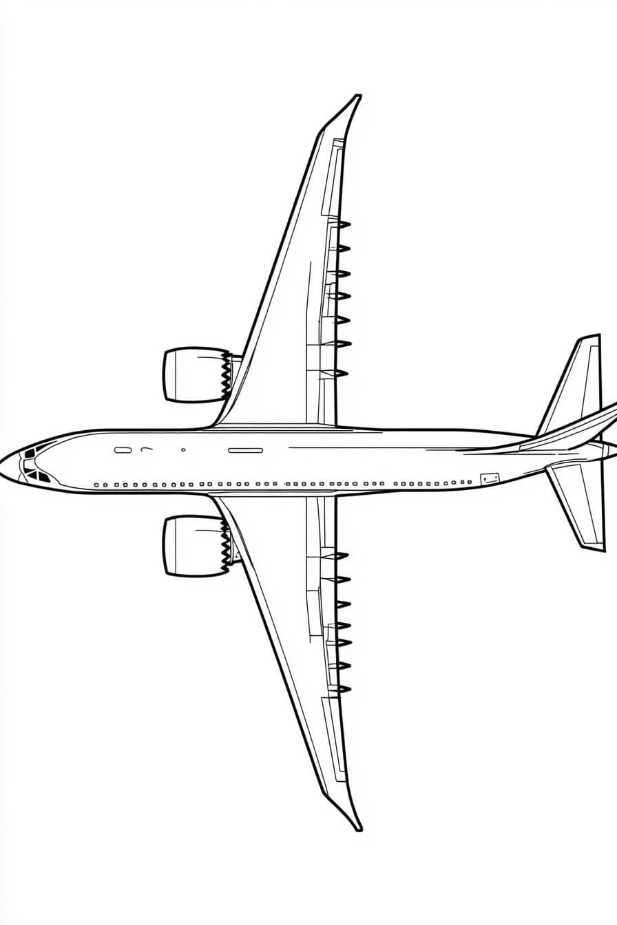 Boeing 787 coloring sheet