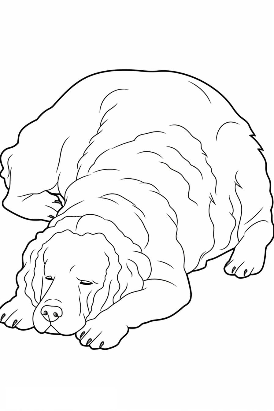 Bolognese Dog Sleeping 0