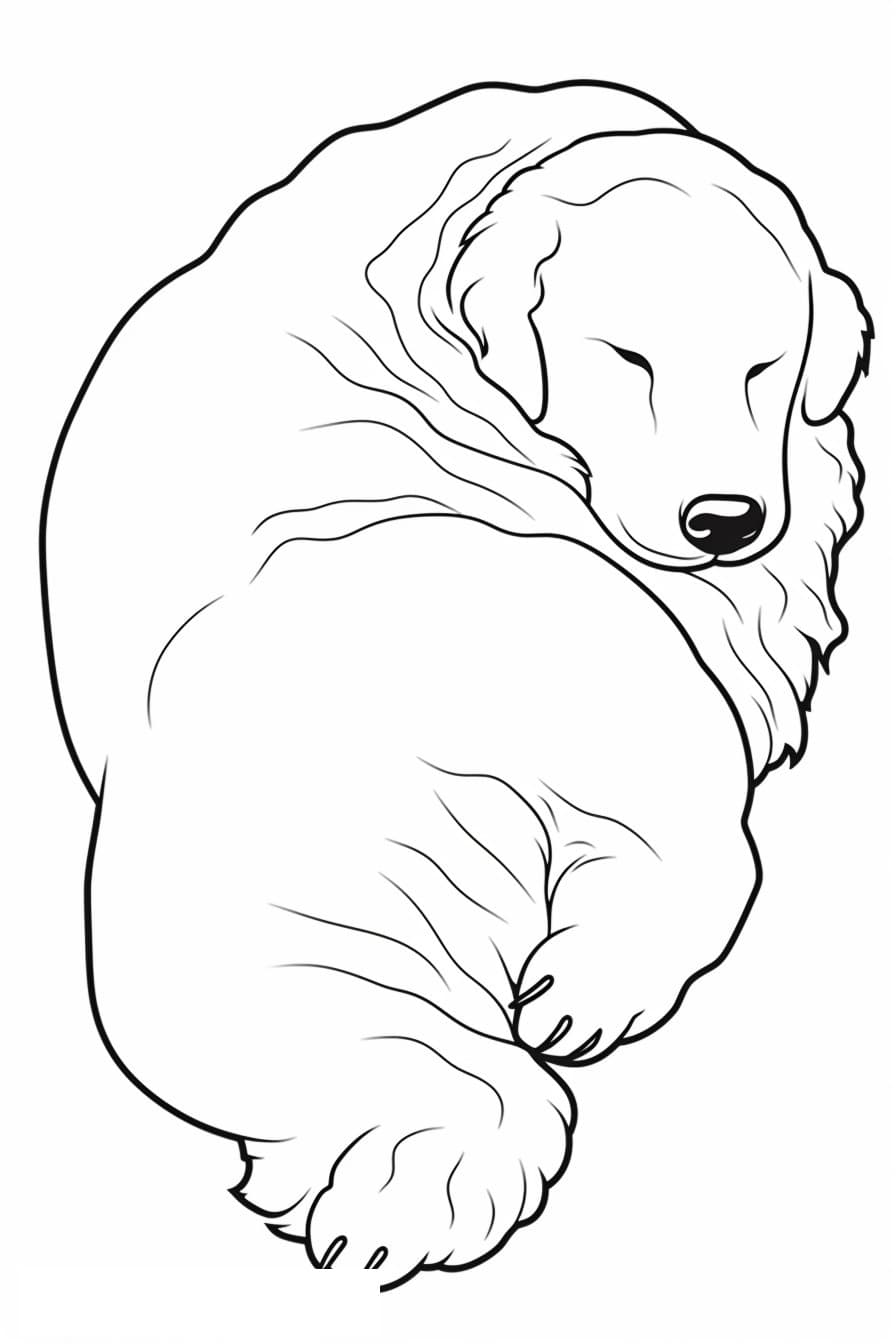 Bolognese Dog Sleeping 1