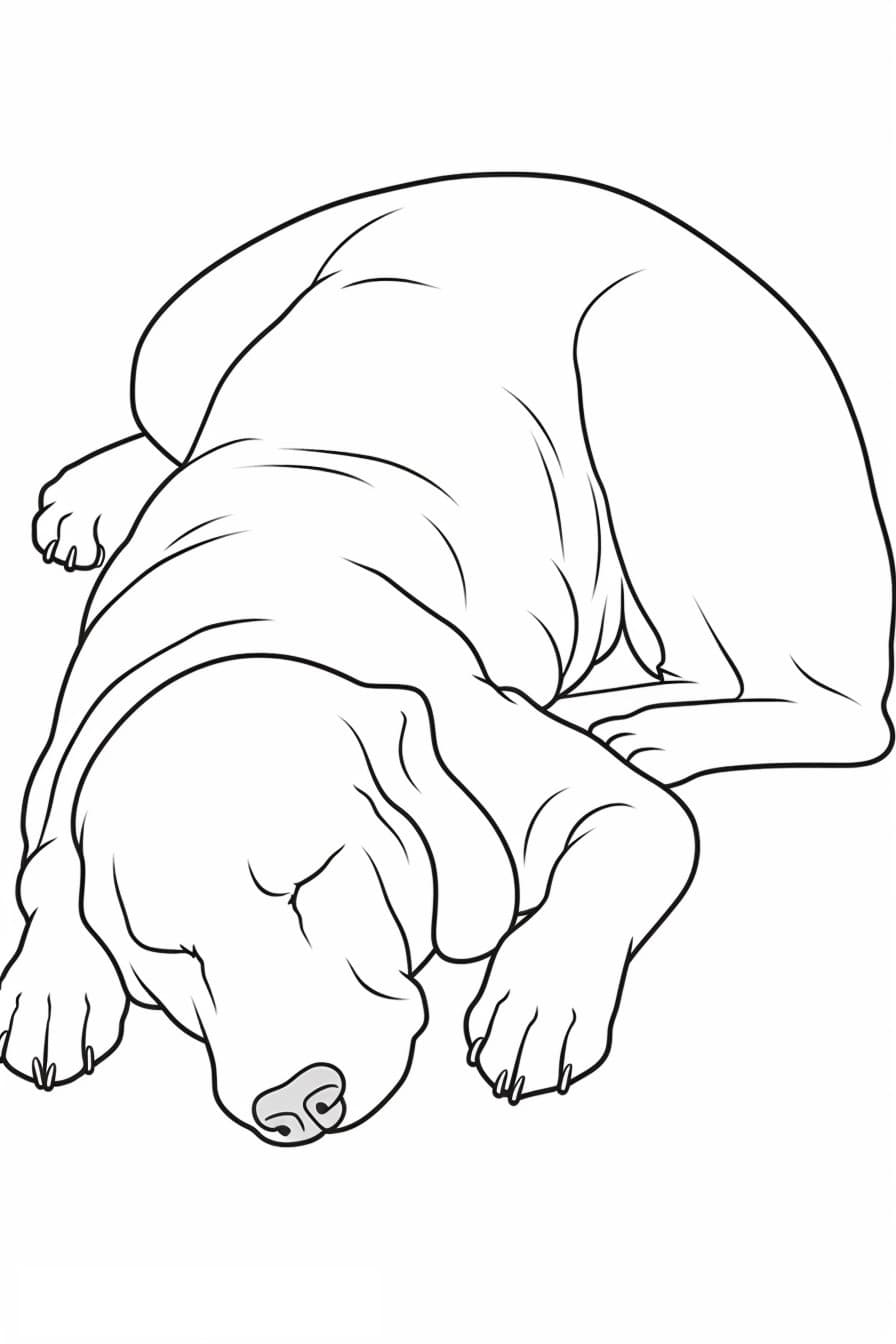 Bolognese Dog Sleeping 2