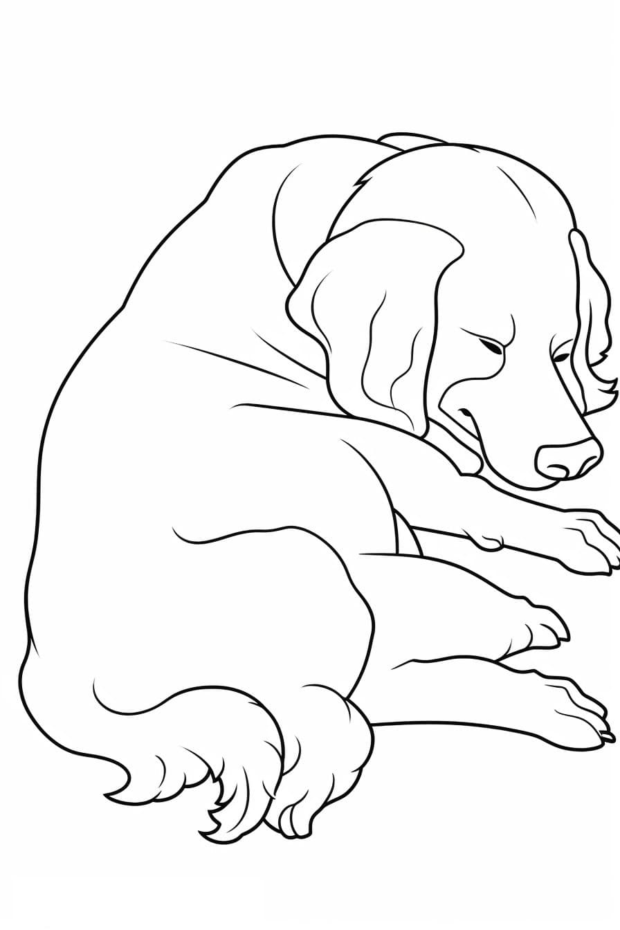Bolognese Dog Sleeping 3
