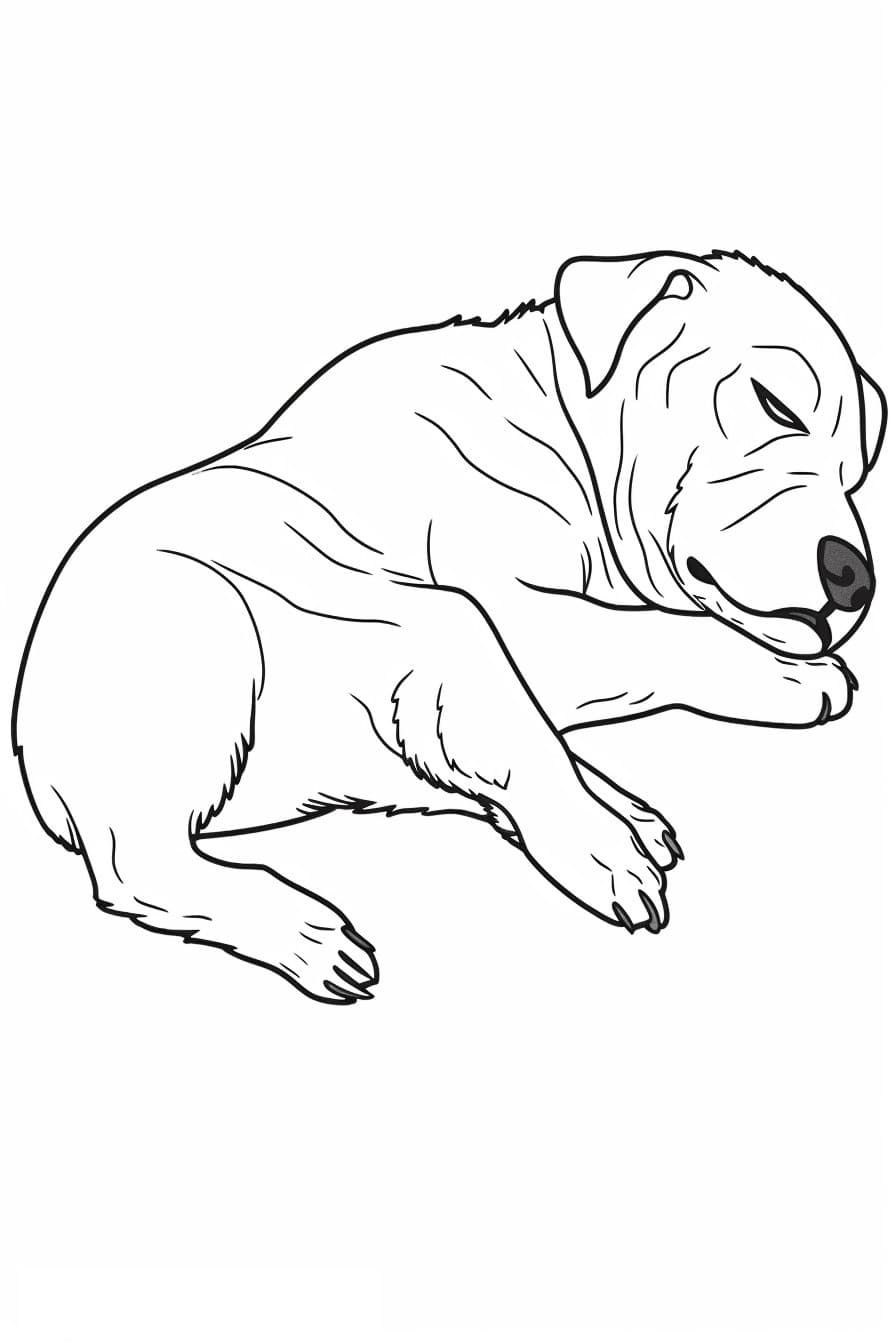 Border Terrier Sleeping 2
