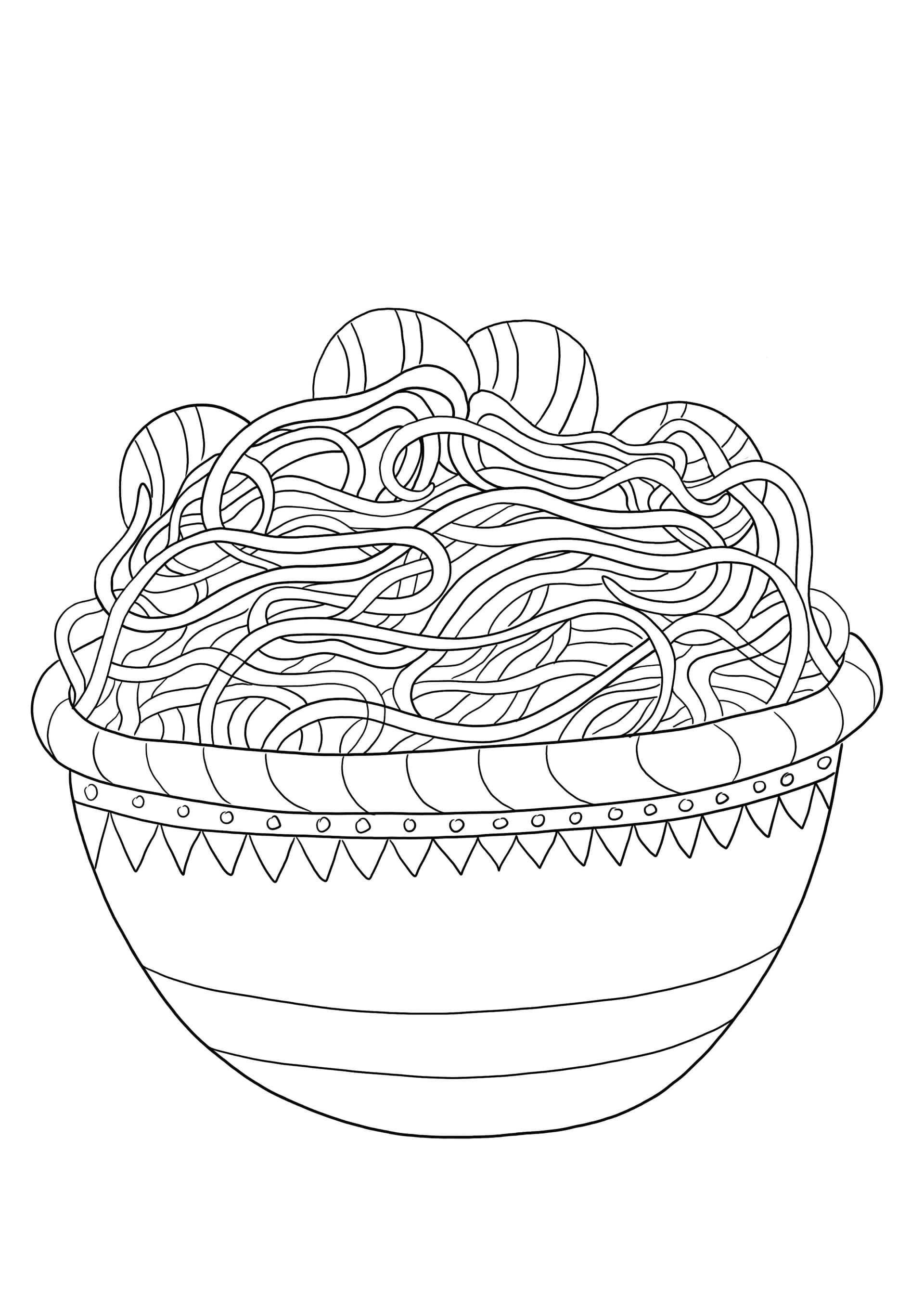 bowl of spaghetti