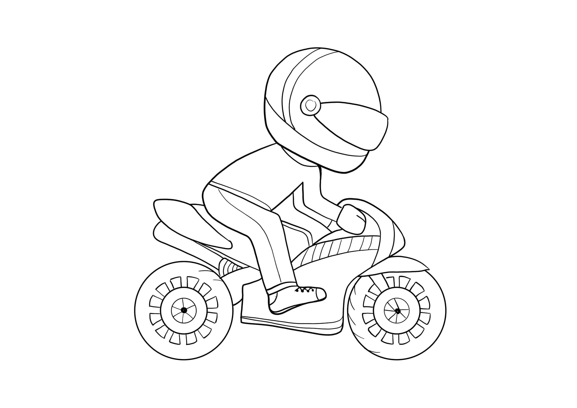 boy riding a bike