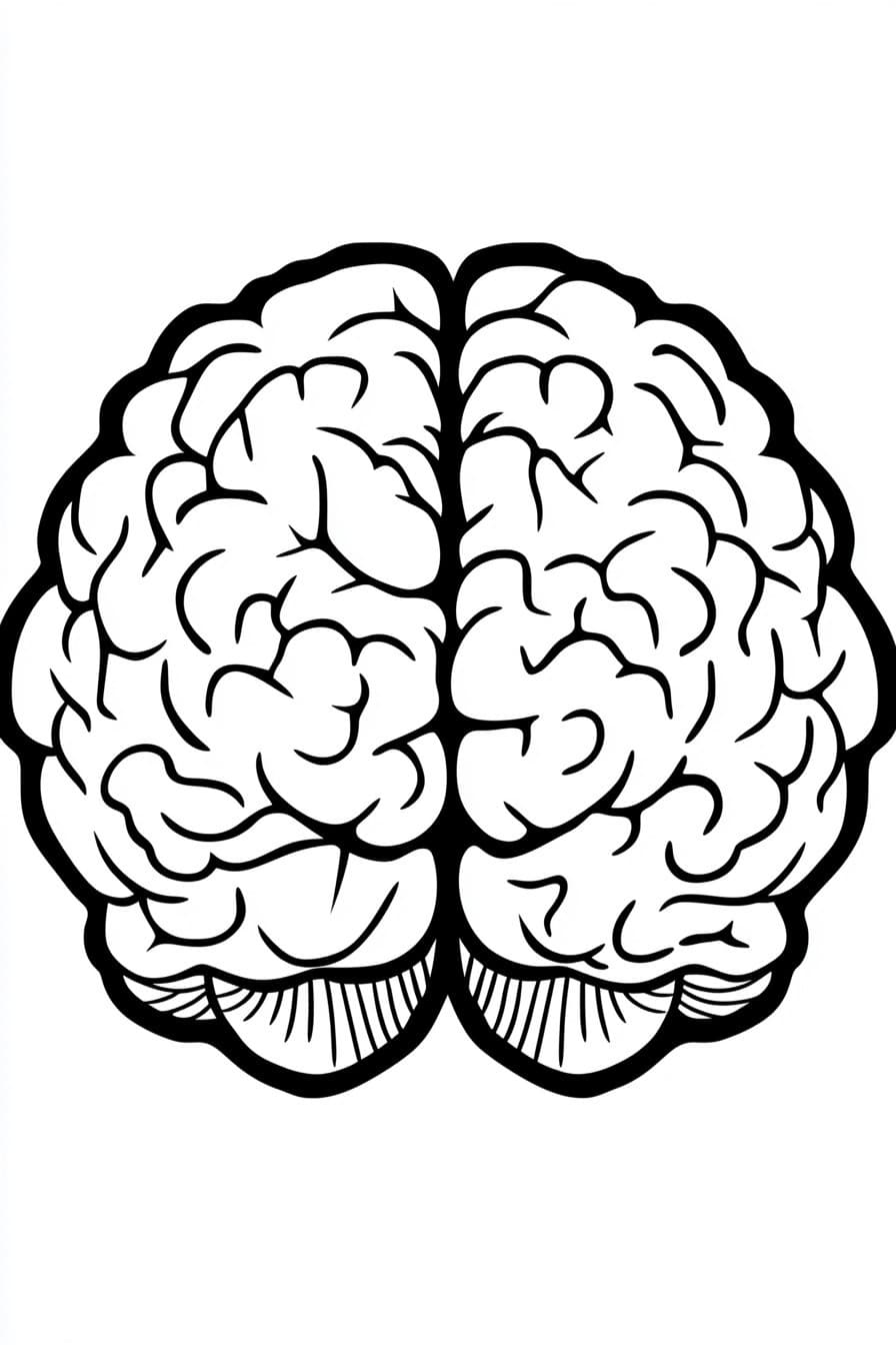 Brain lobes for coloring