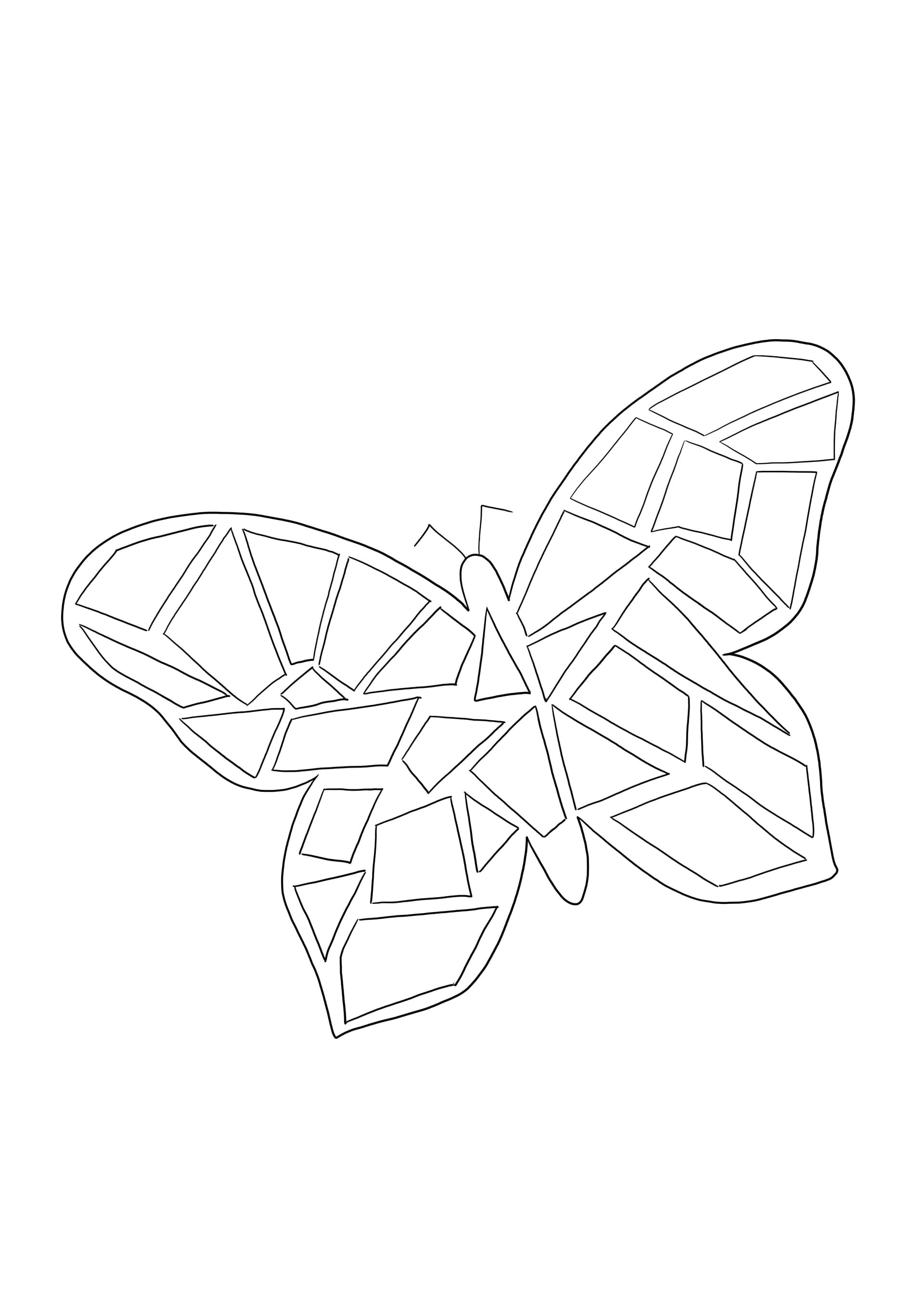 Mosaic butterfly