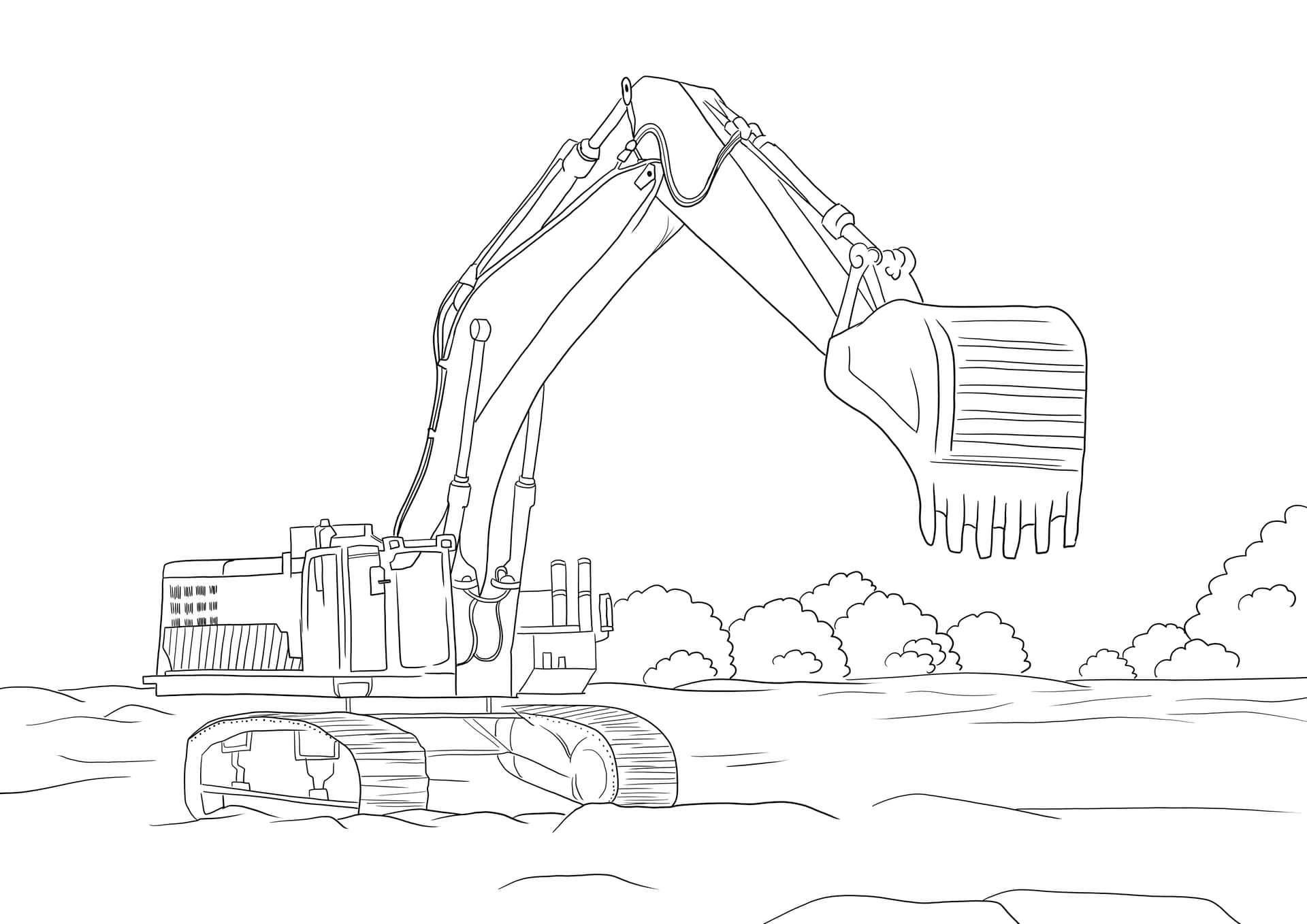 Caterpillar excavator