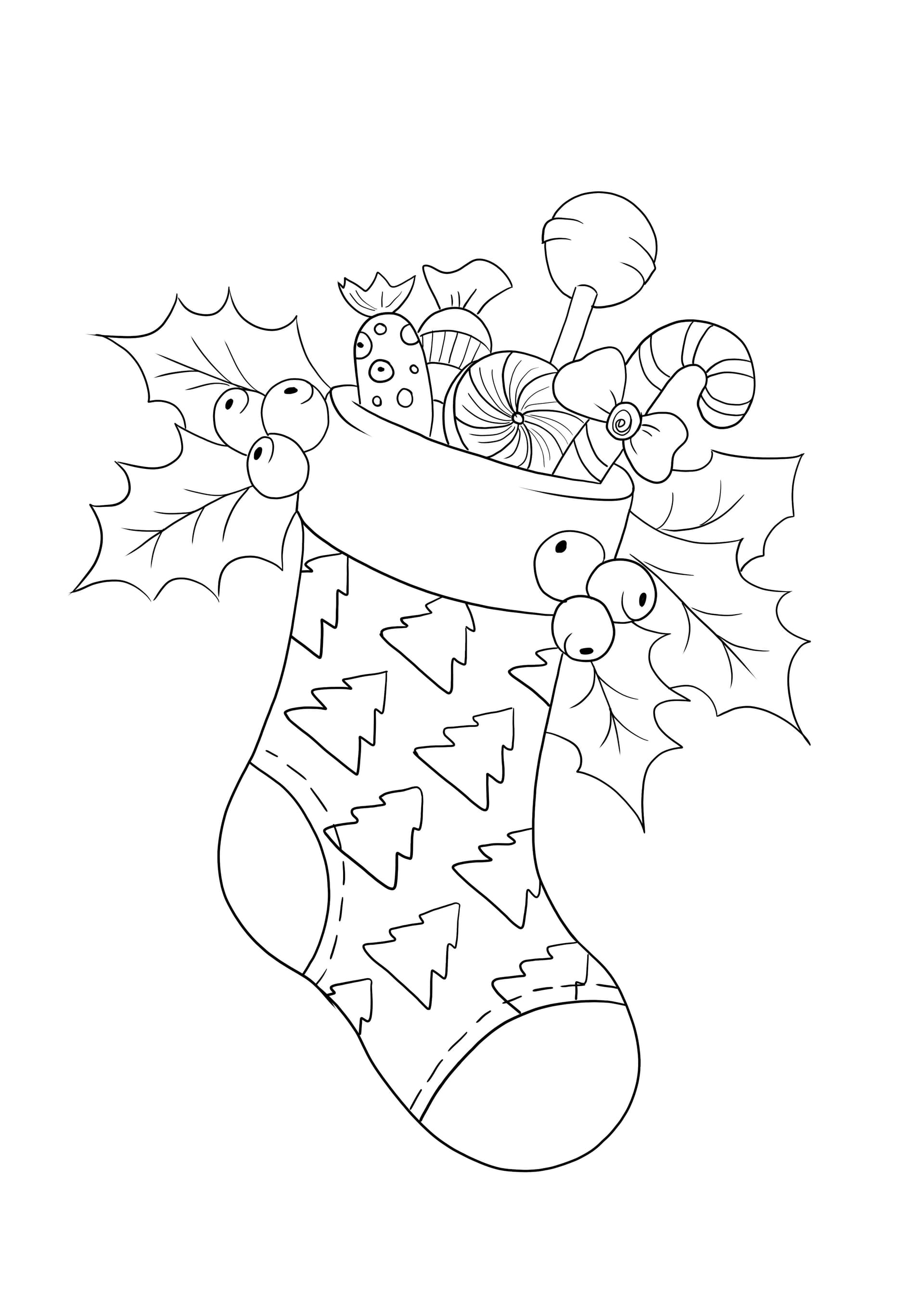 Christmas stockings and presents