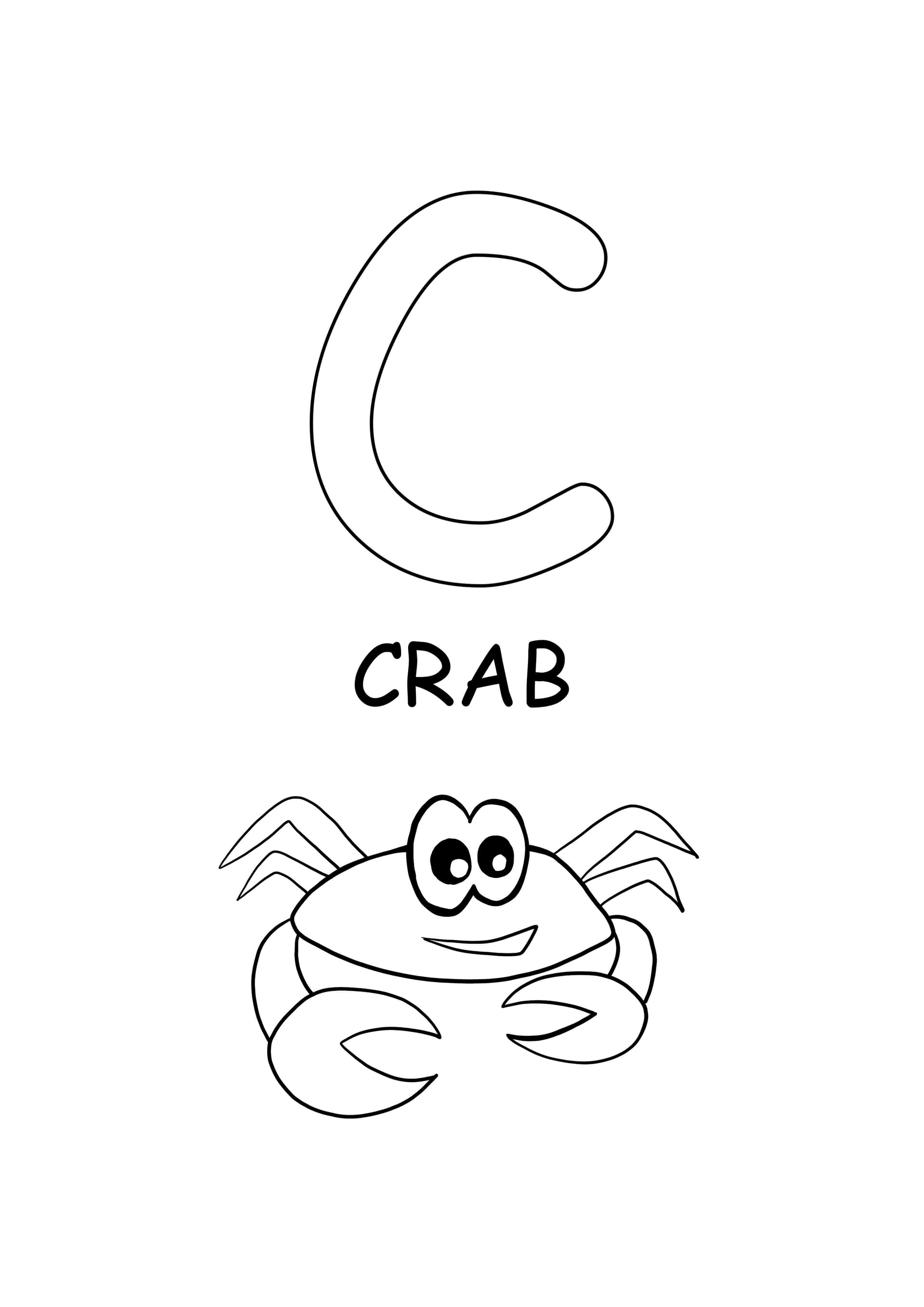 upper case word-crab