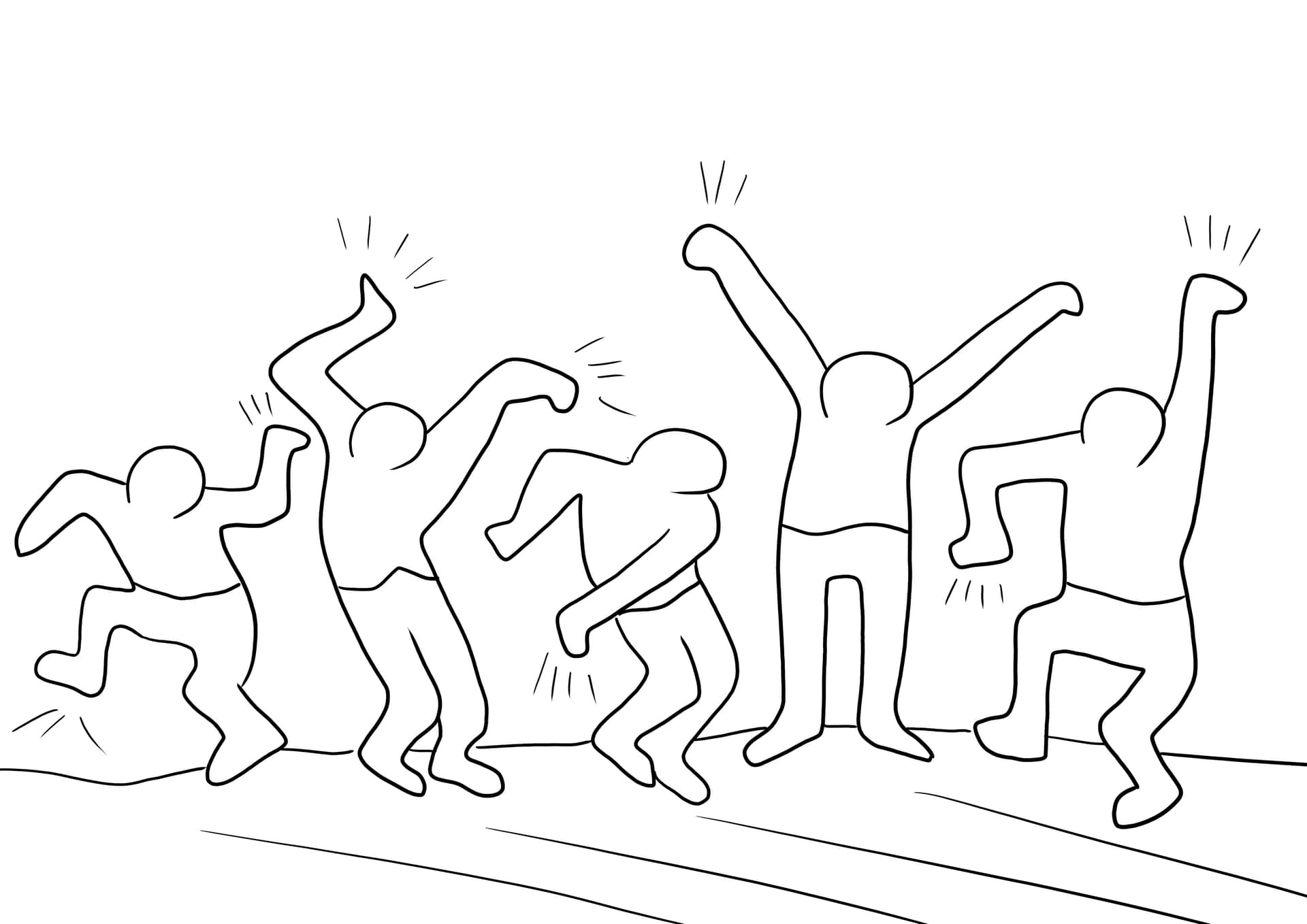 Dancing Figures by Keith Haring