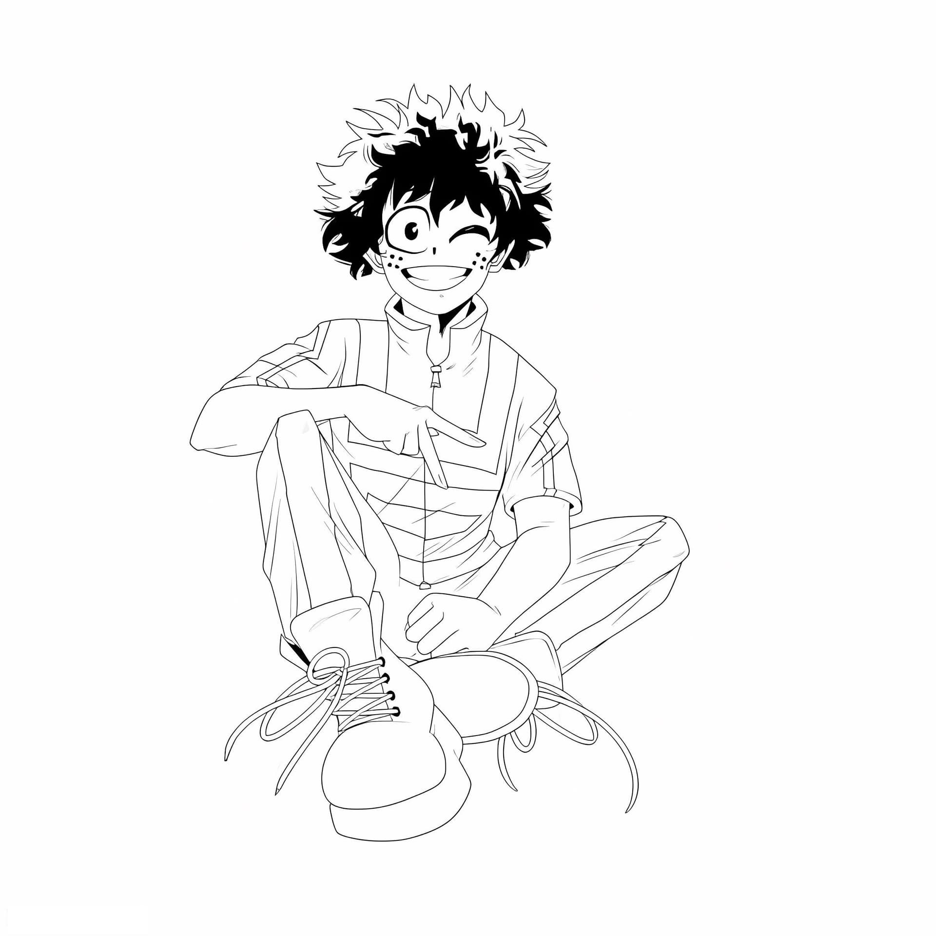 Deku Sentado