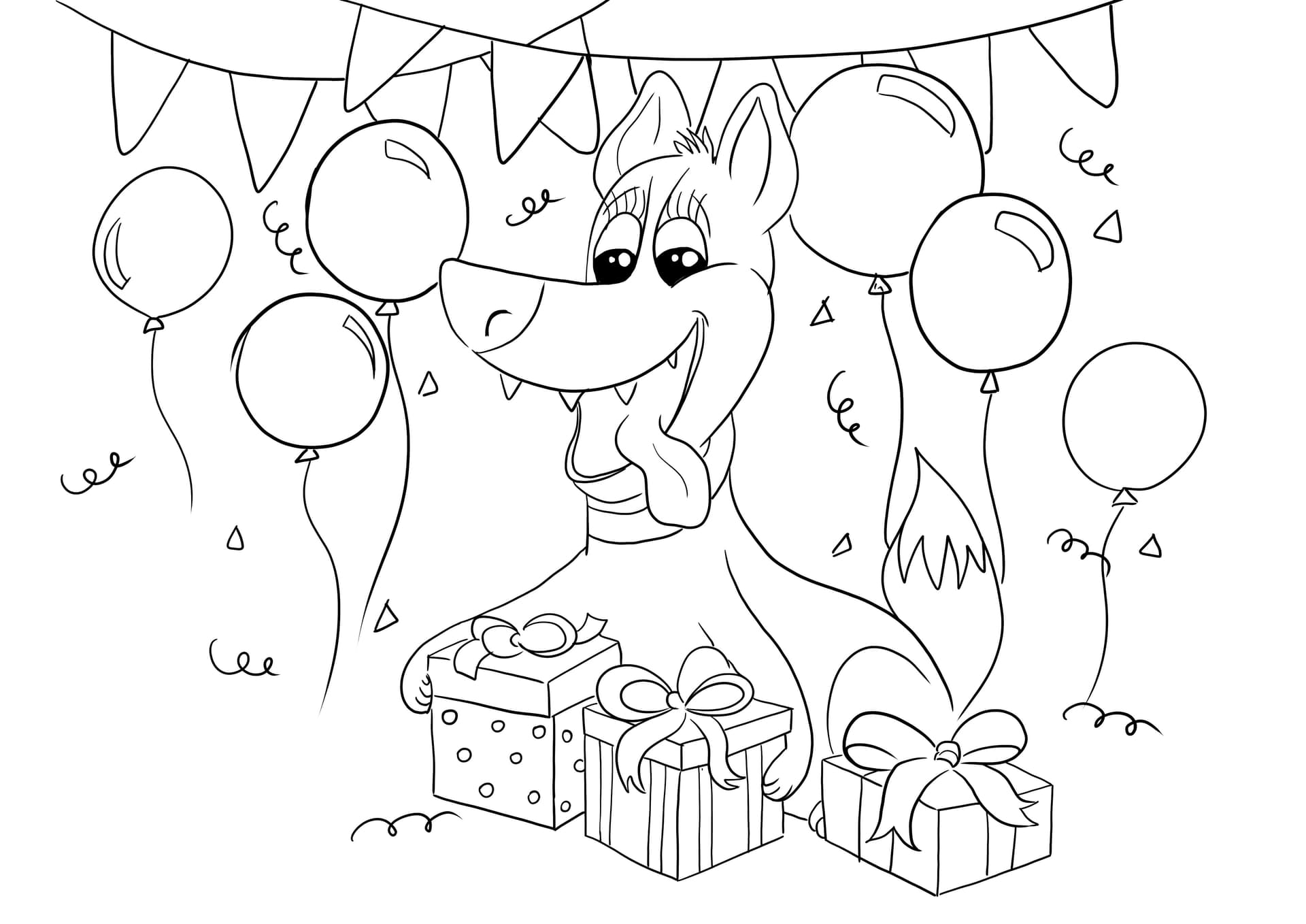 Dog's birthday card