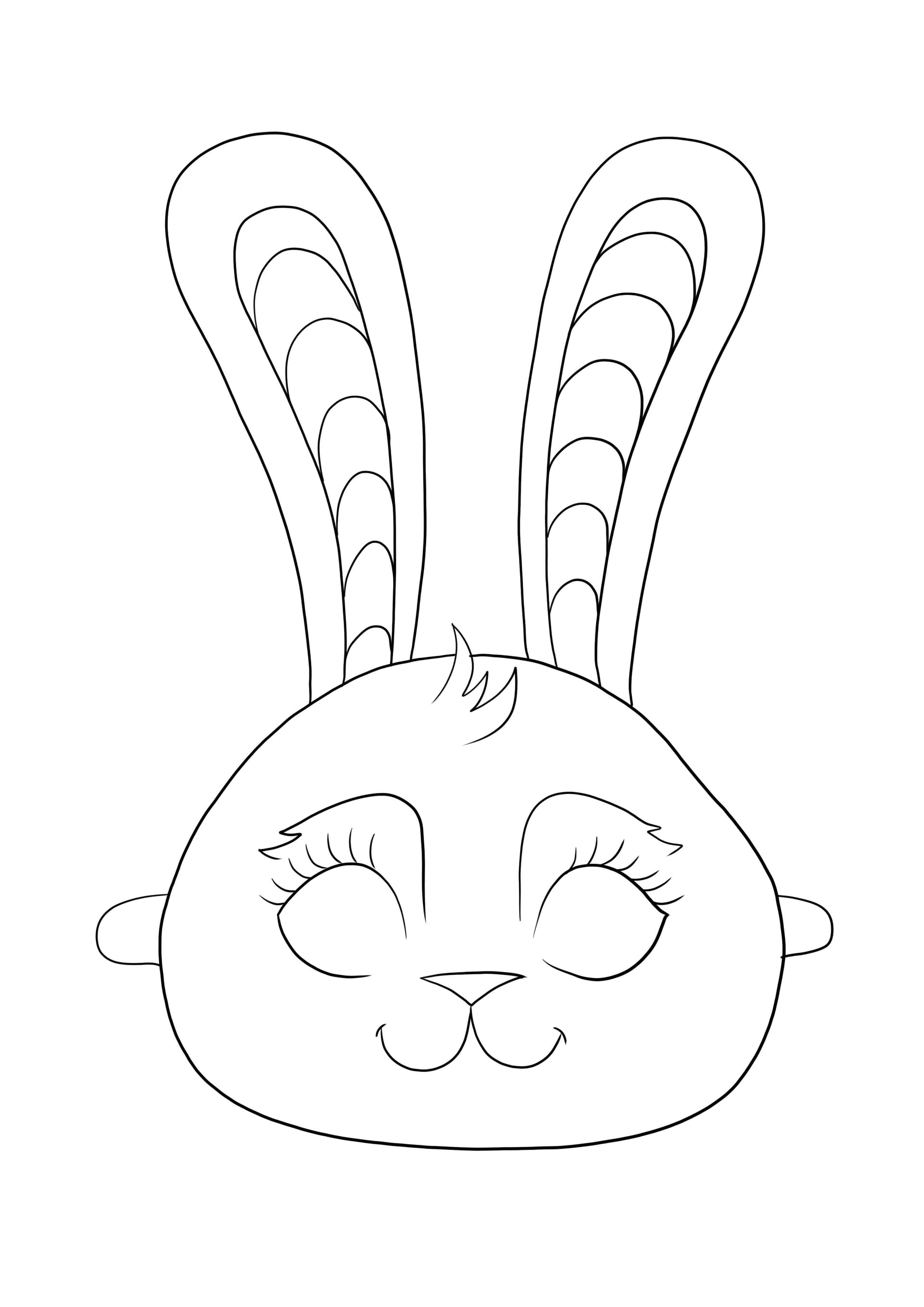 Easter bunny mask