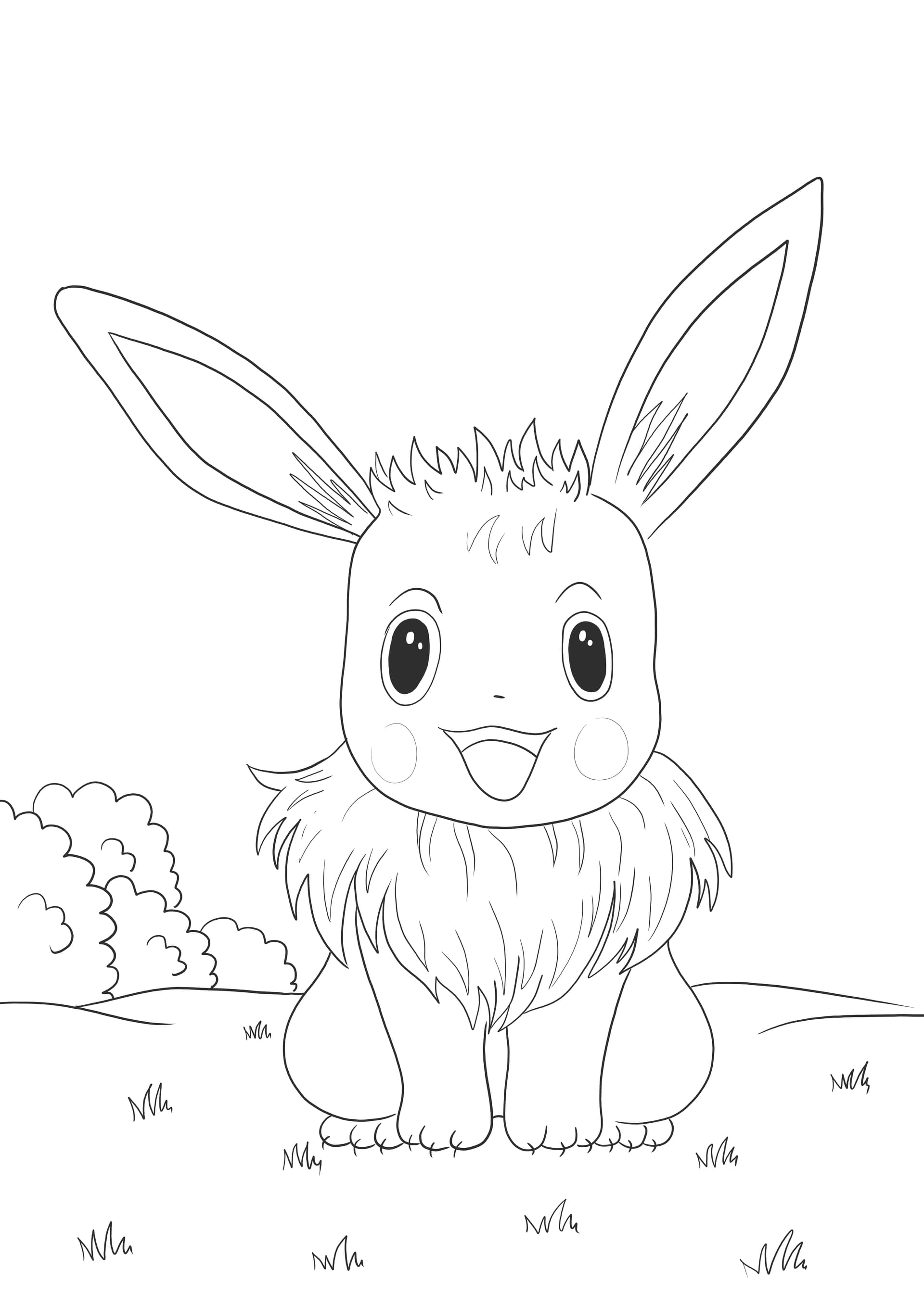 Eevee Pokemon smiling