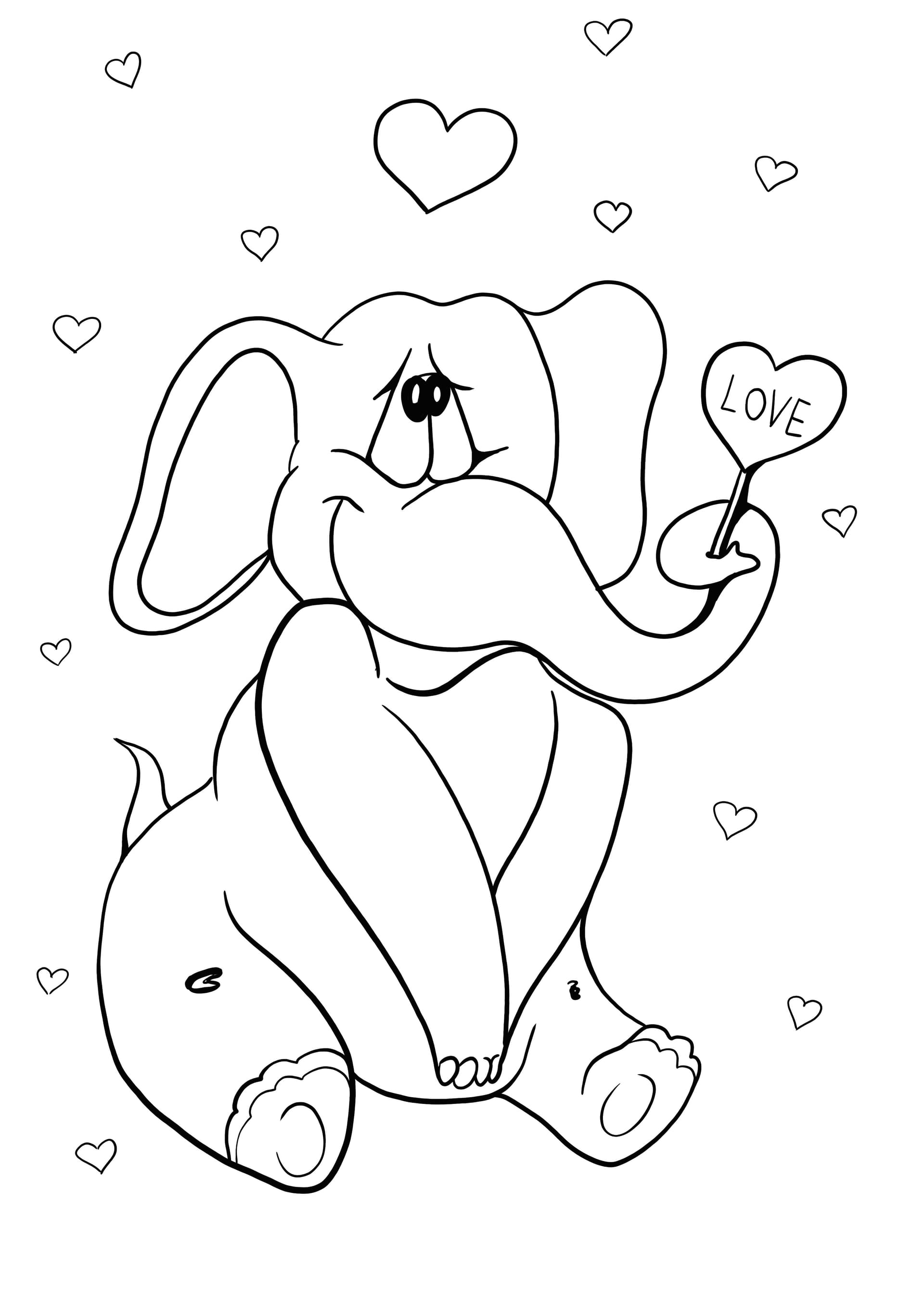 elephant in love