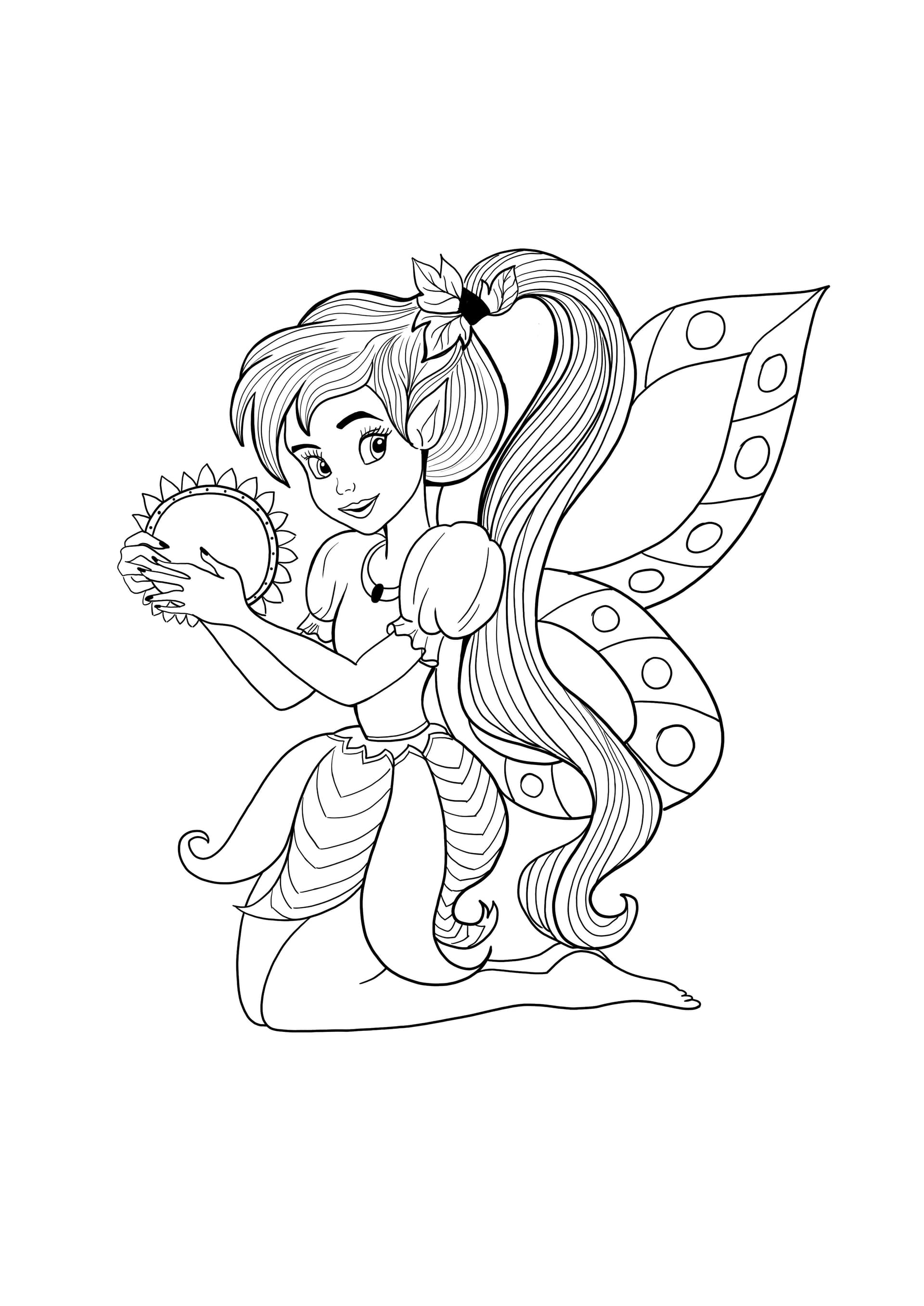 Fairy playing music