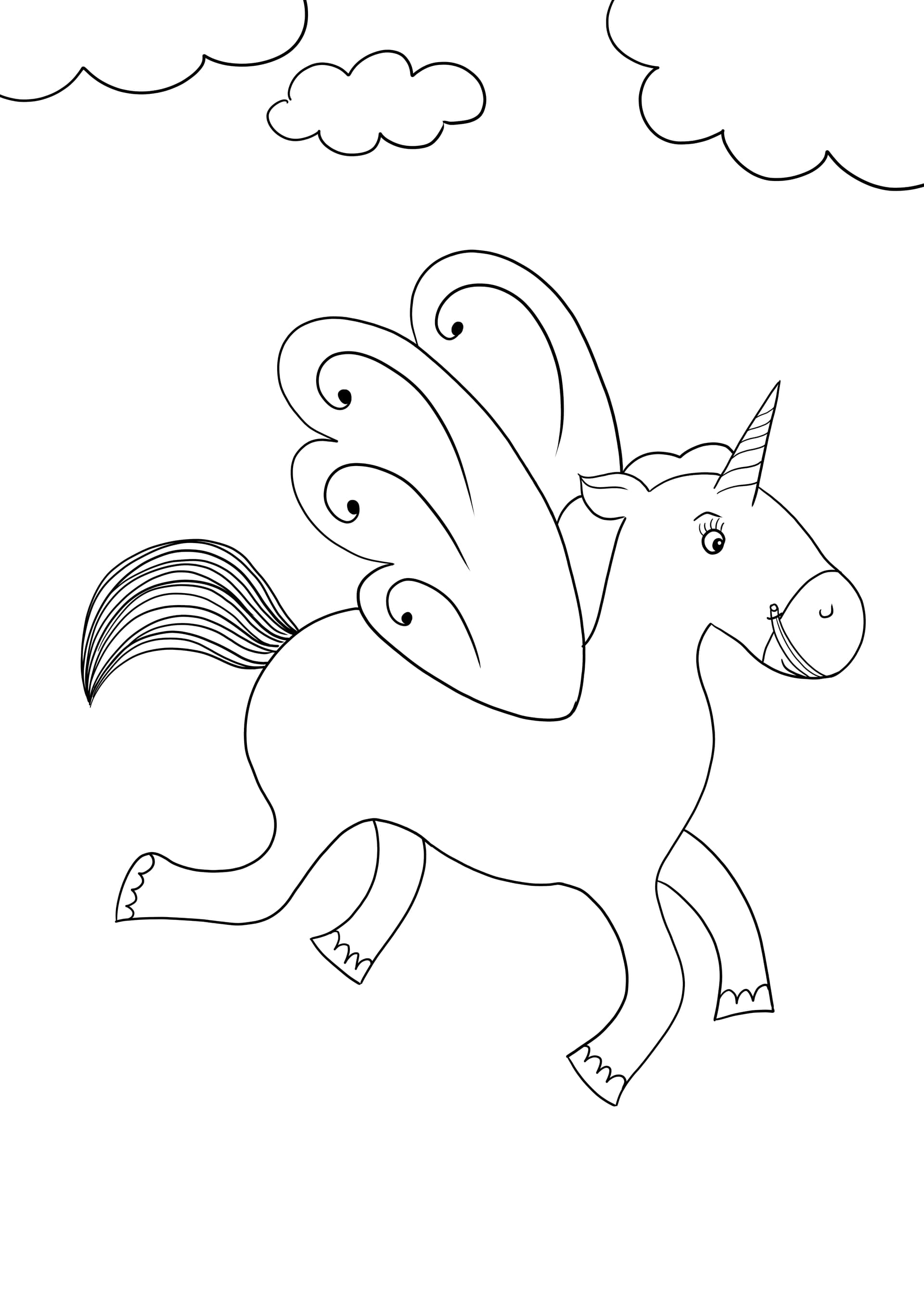 Flying unicorn