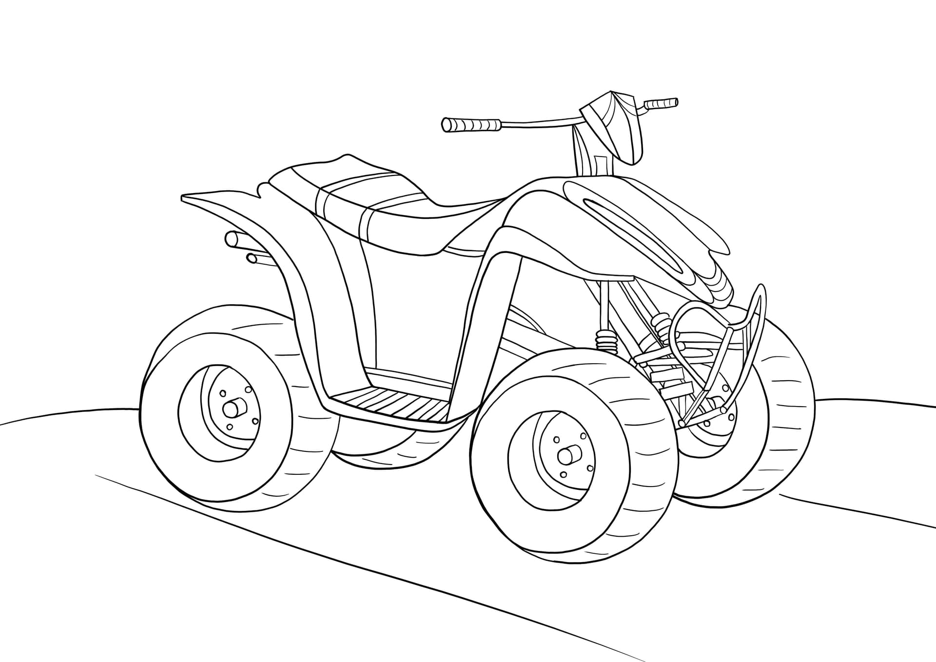 four-wheeled motorcycle