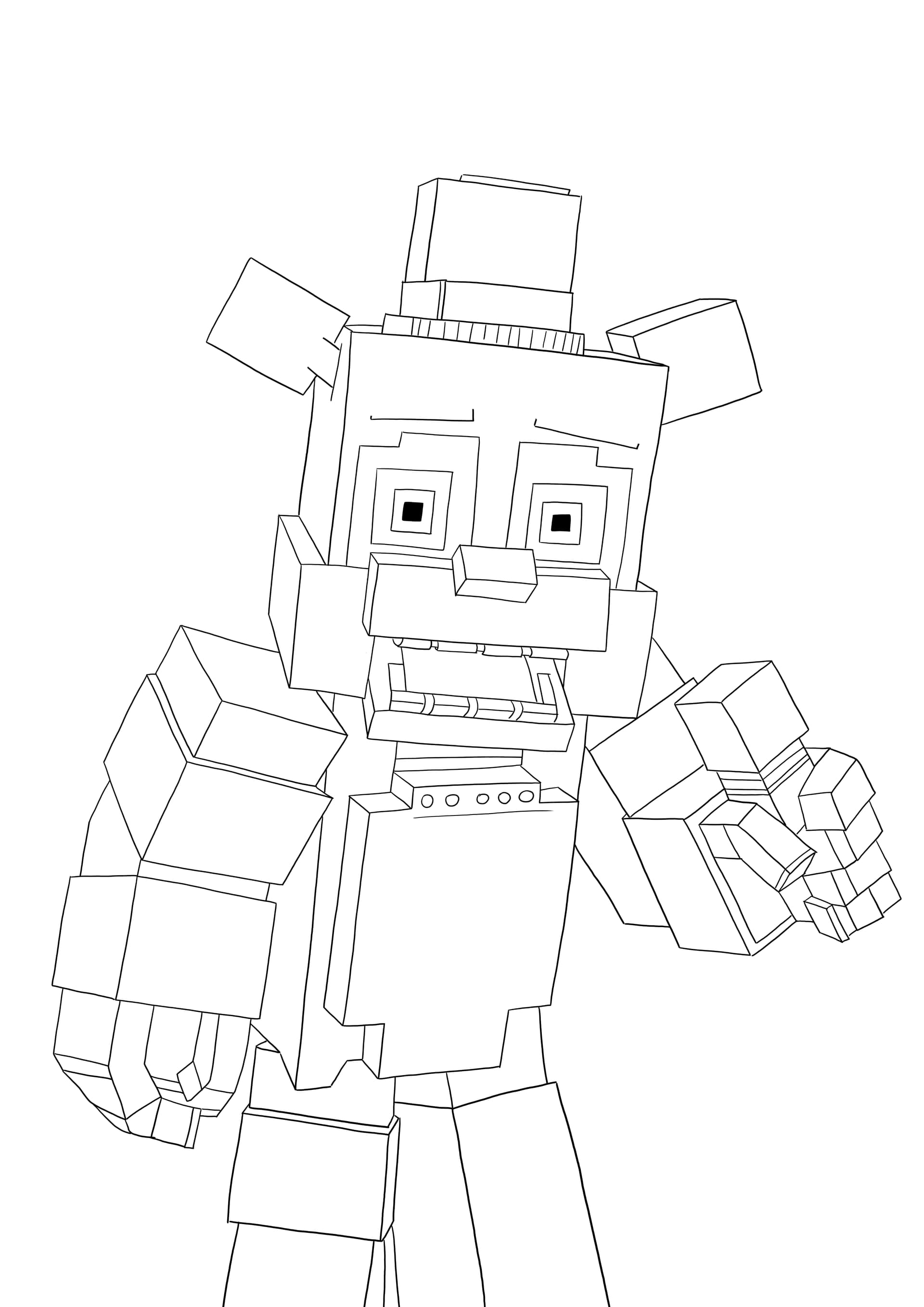 Freddy from the Minecraft