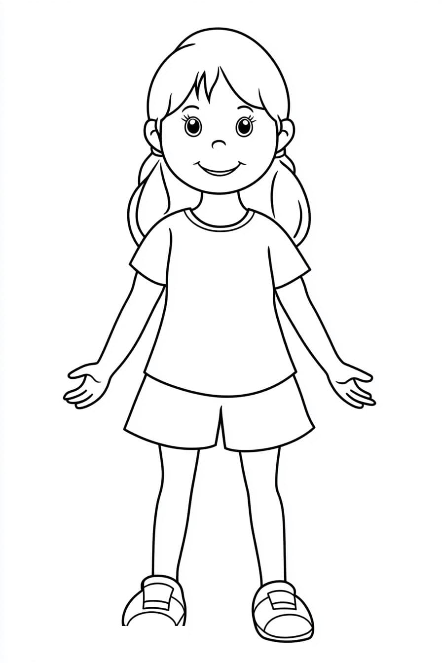 Full body for coloring