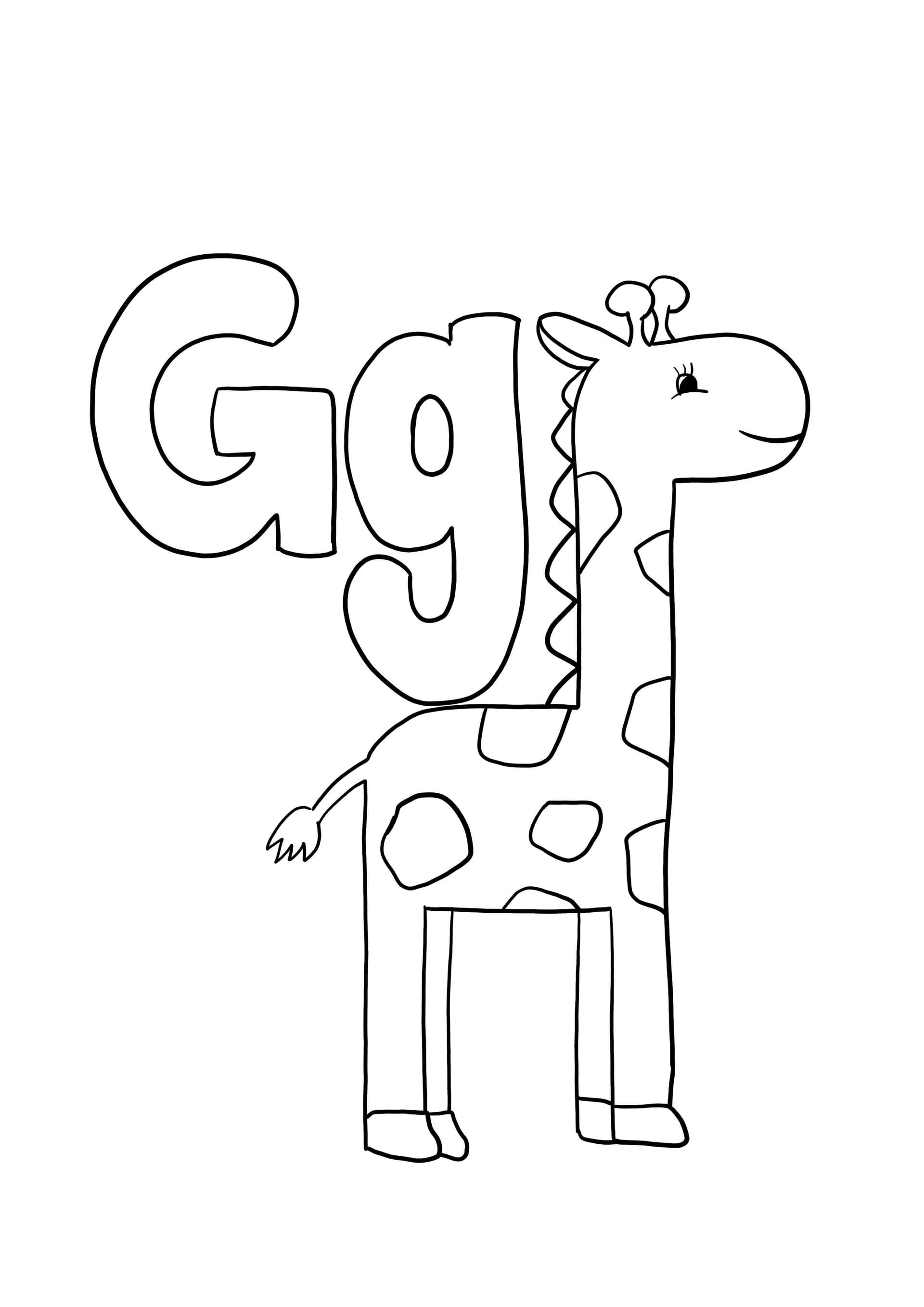 G for giraffe