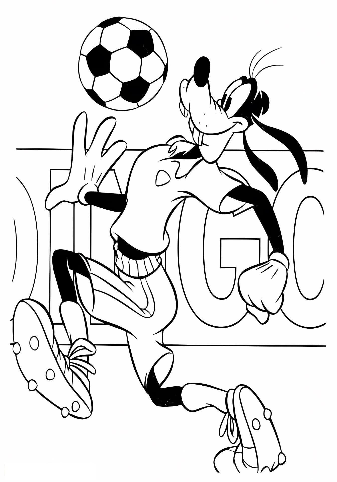 Goofy Playing Soccer
