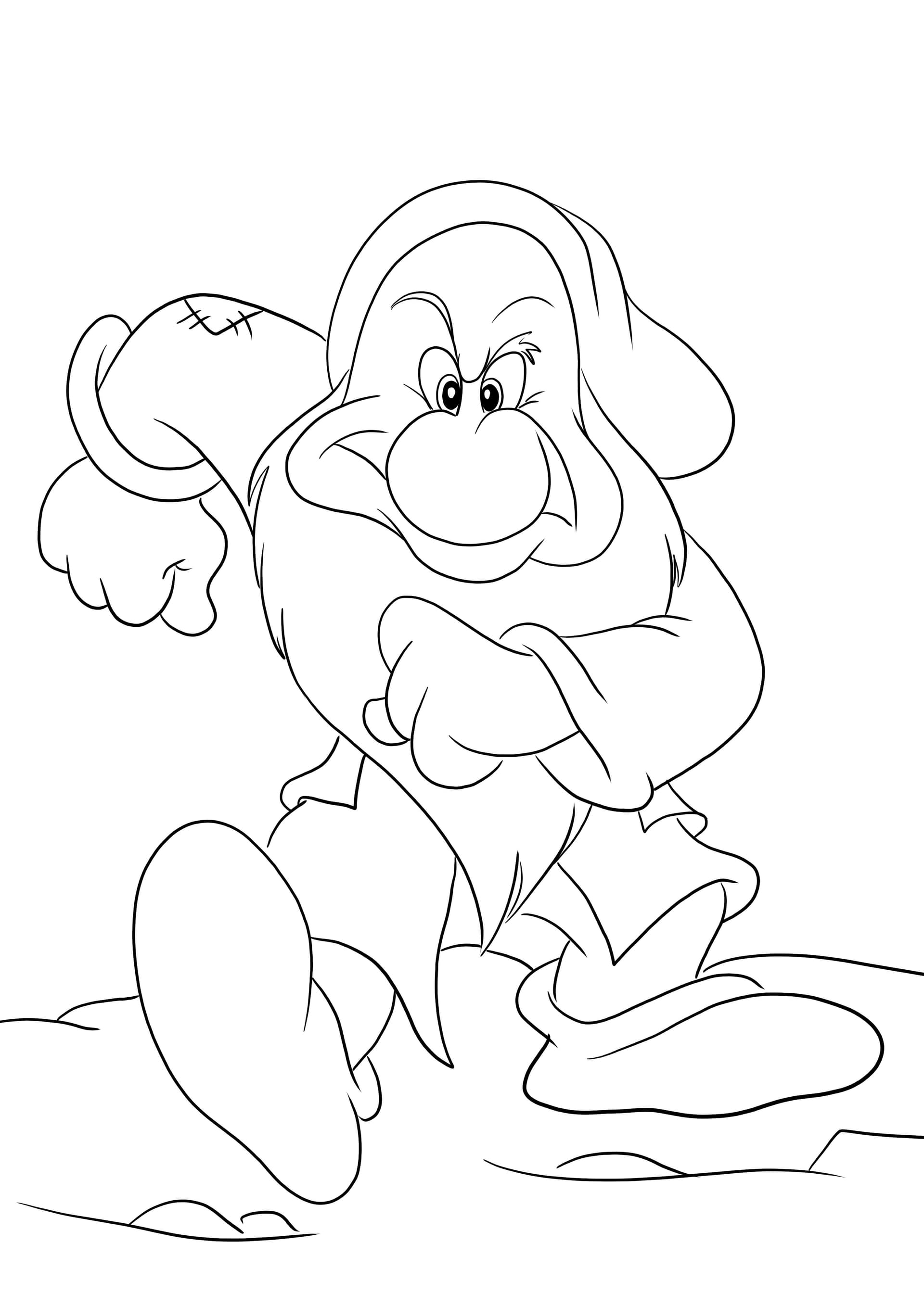 Grumpy for coloring