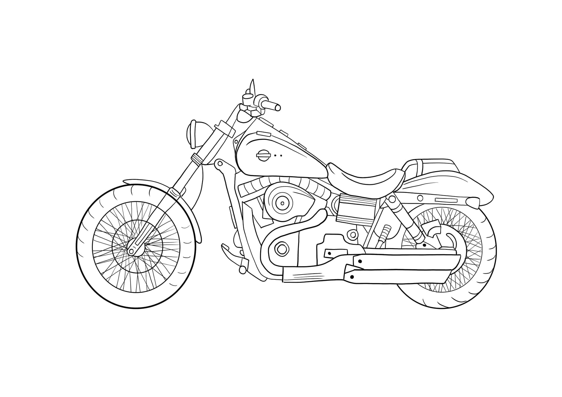 Harley motorbike